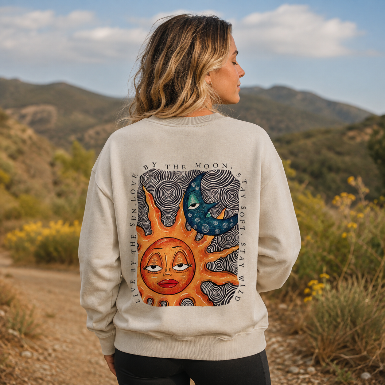 Live by the Sun, Love by the Moon Washed Sweatshirts
