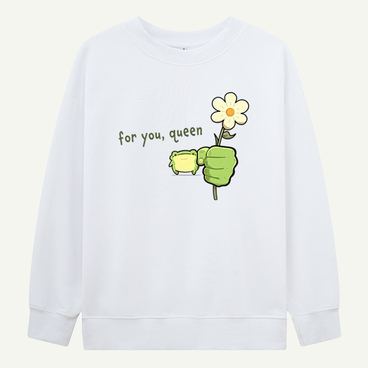 Frog Flower Graphic Sweatshirts