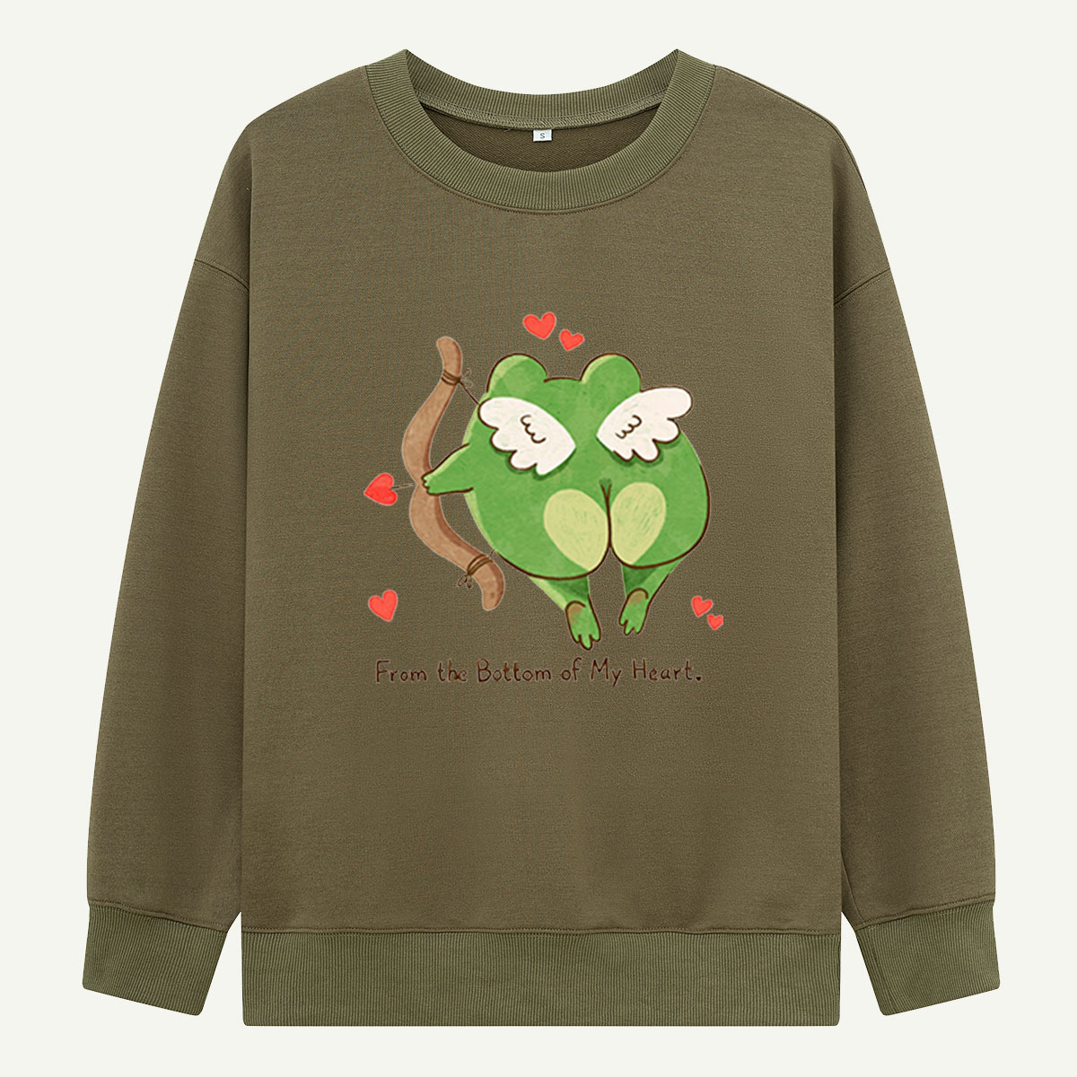 From the Bottom of My Heart Frog Sweatshirts
