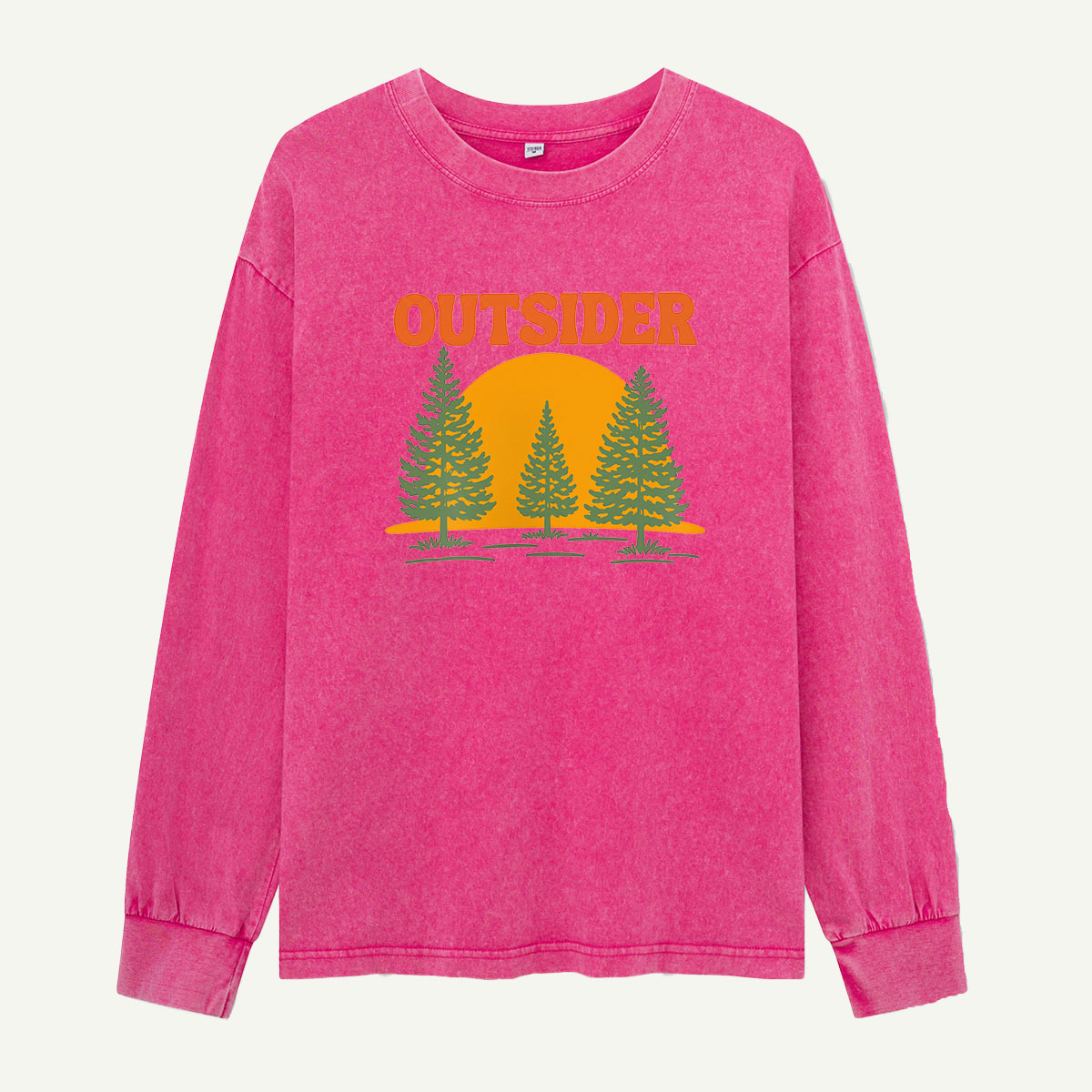 Outsider Among the Pines Washed Long Sleeves