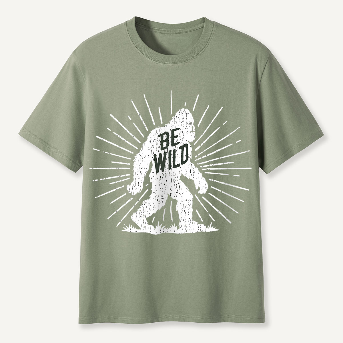 Be Wild Bigfoot Silhouette T-Shirt