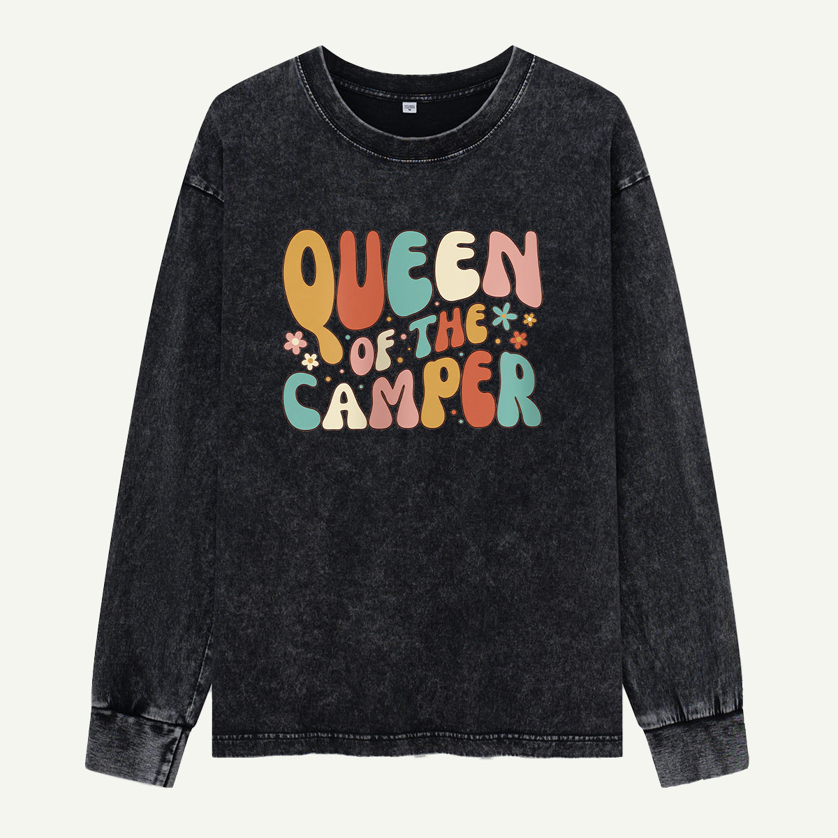 Queen Of The Camper Washed Long Sleeves