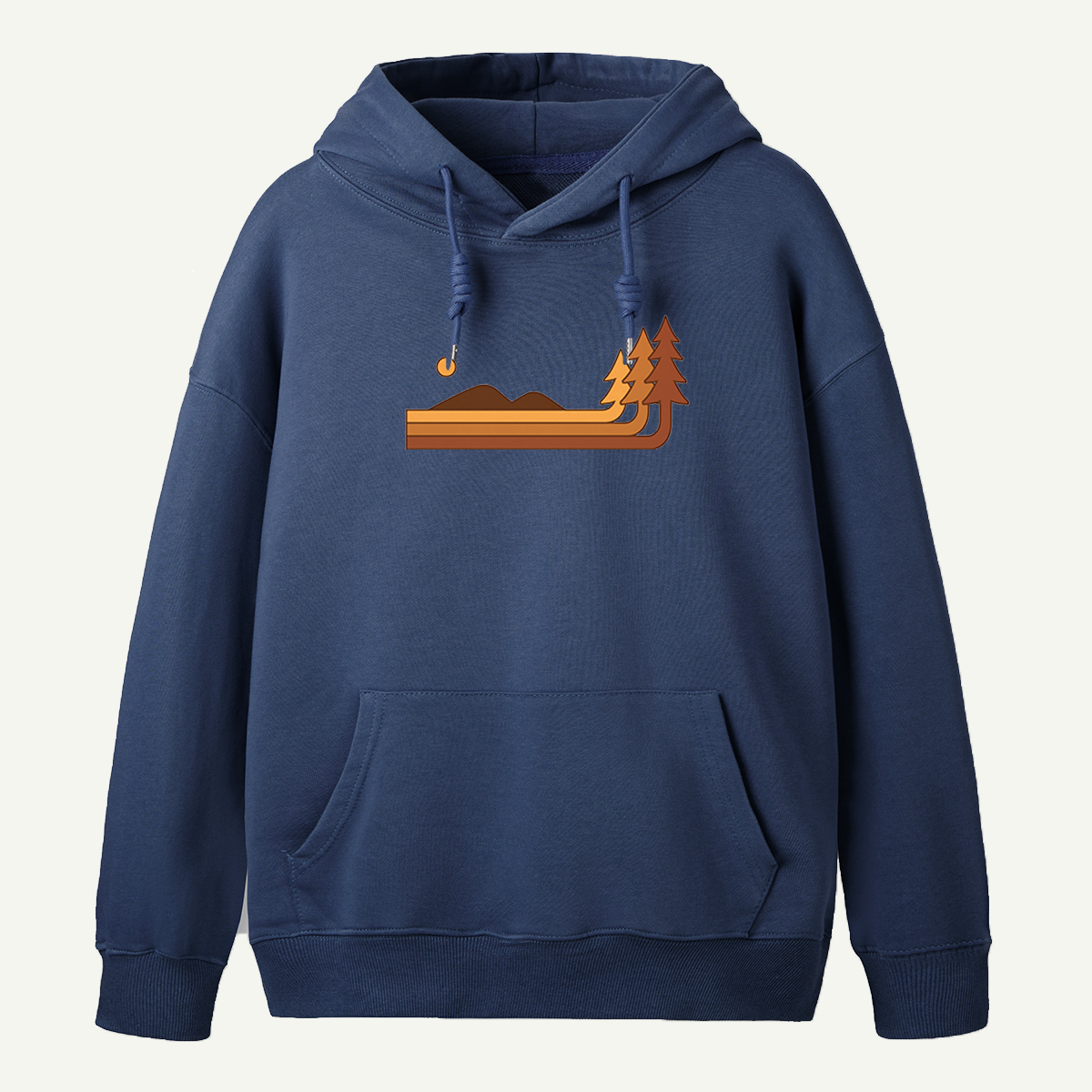 Sun Over Hills And Pines Hoodie