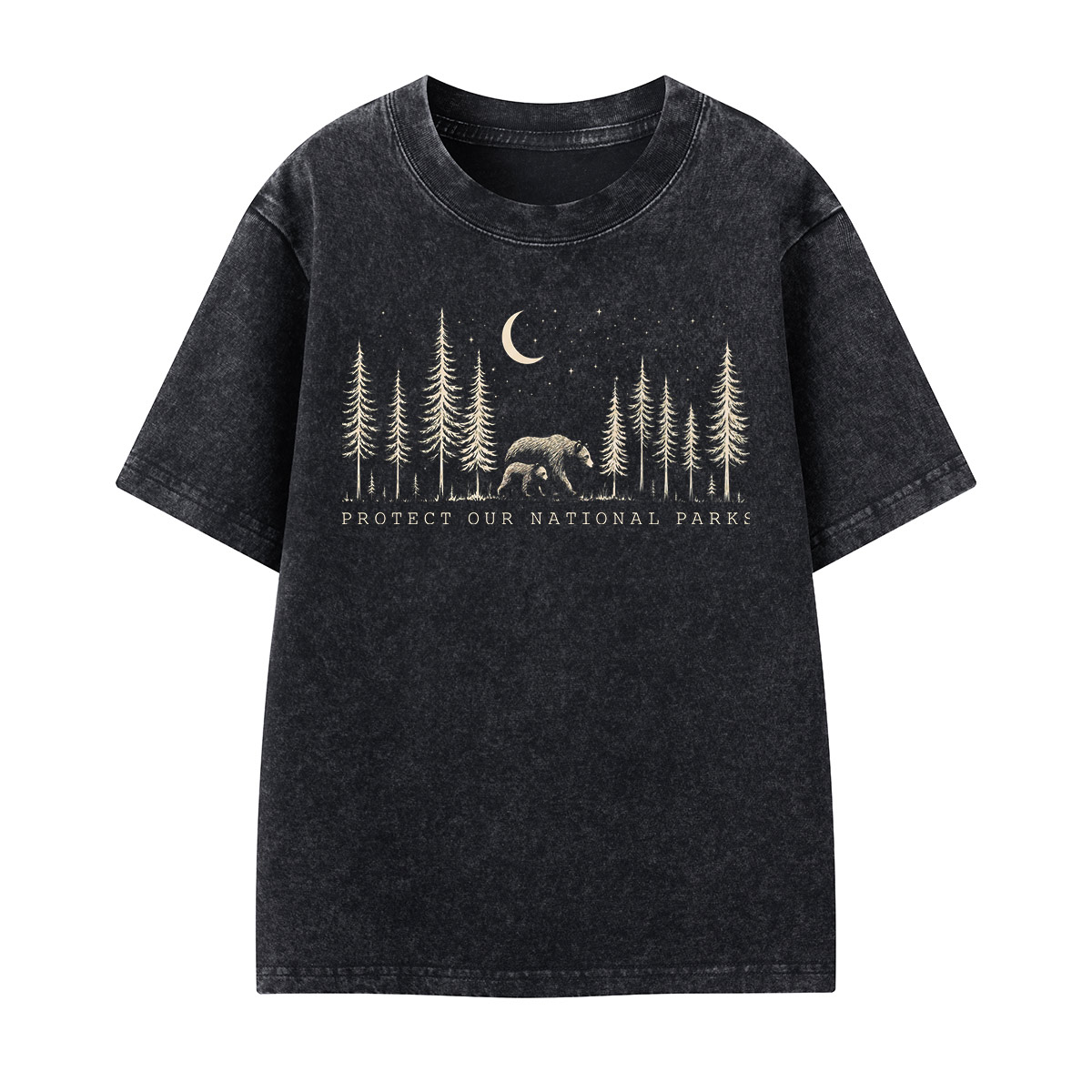 Protect The National Parks Environmental Activism Kids Washed T-Shirt