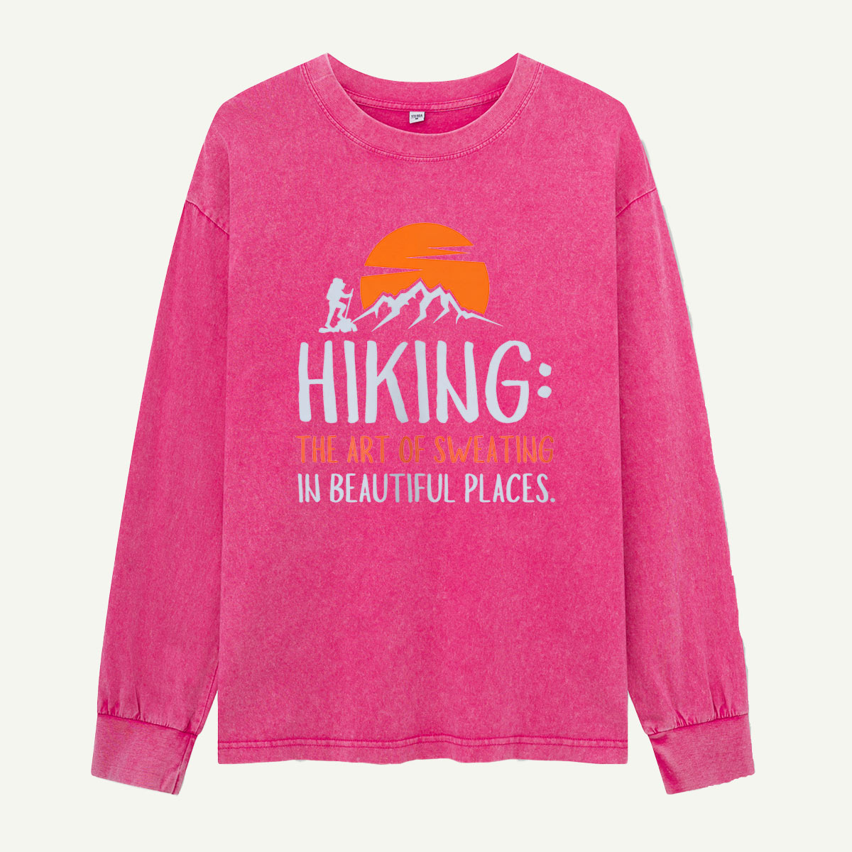Hiking the Art of Sweating Washed Long Sleeves
