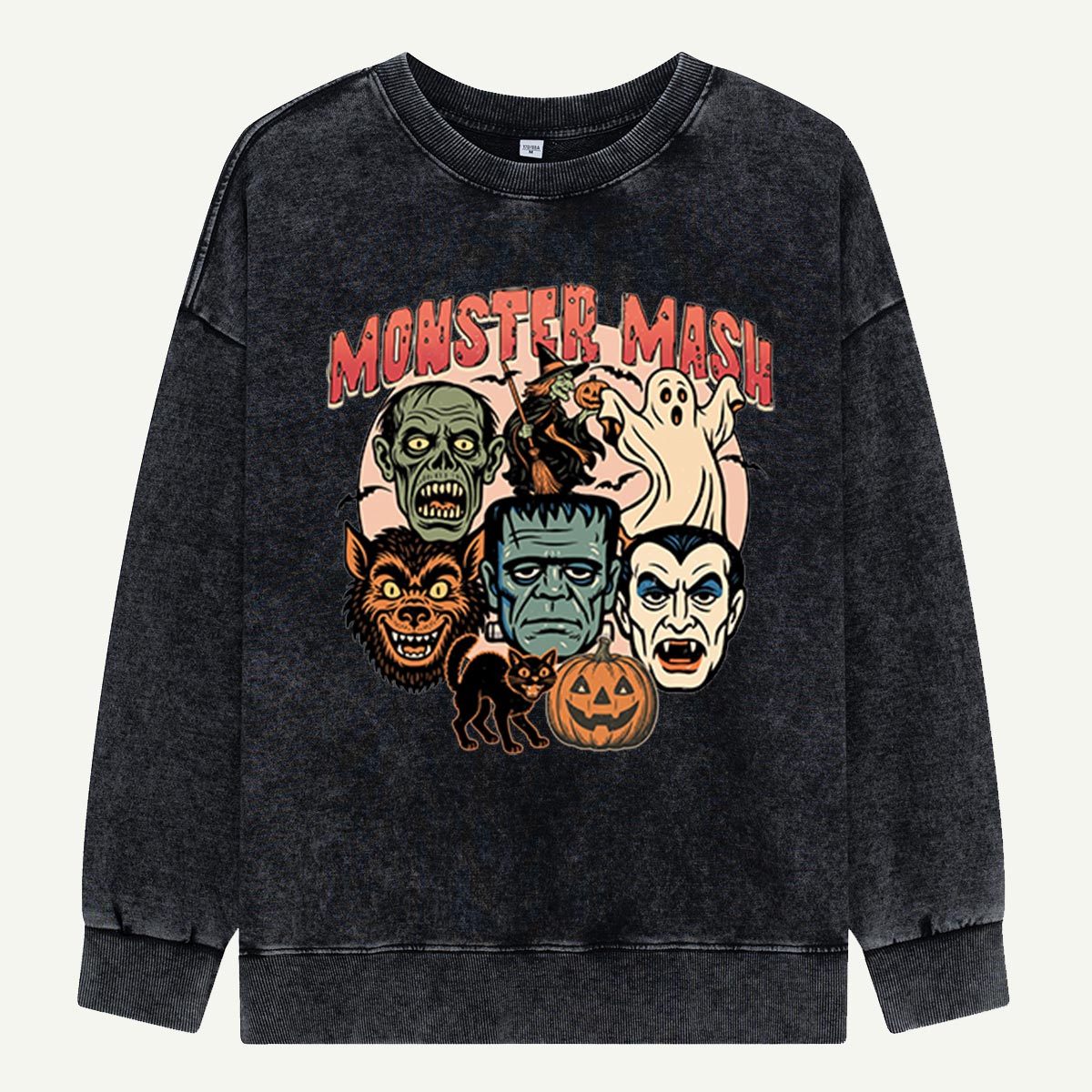 Monster Mask Classic Creatures Washed Sweatshirts