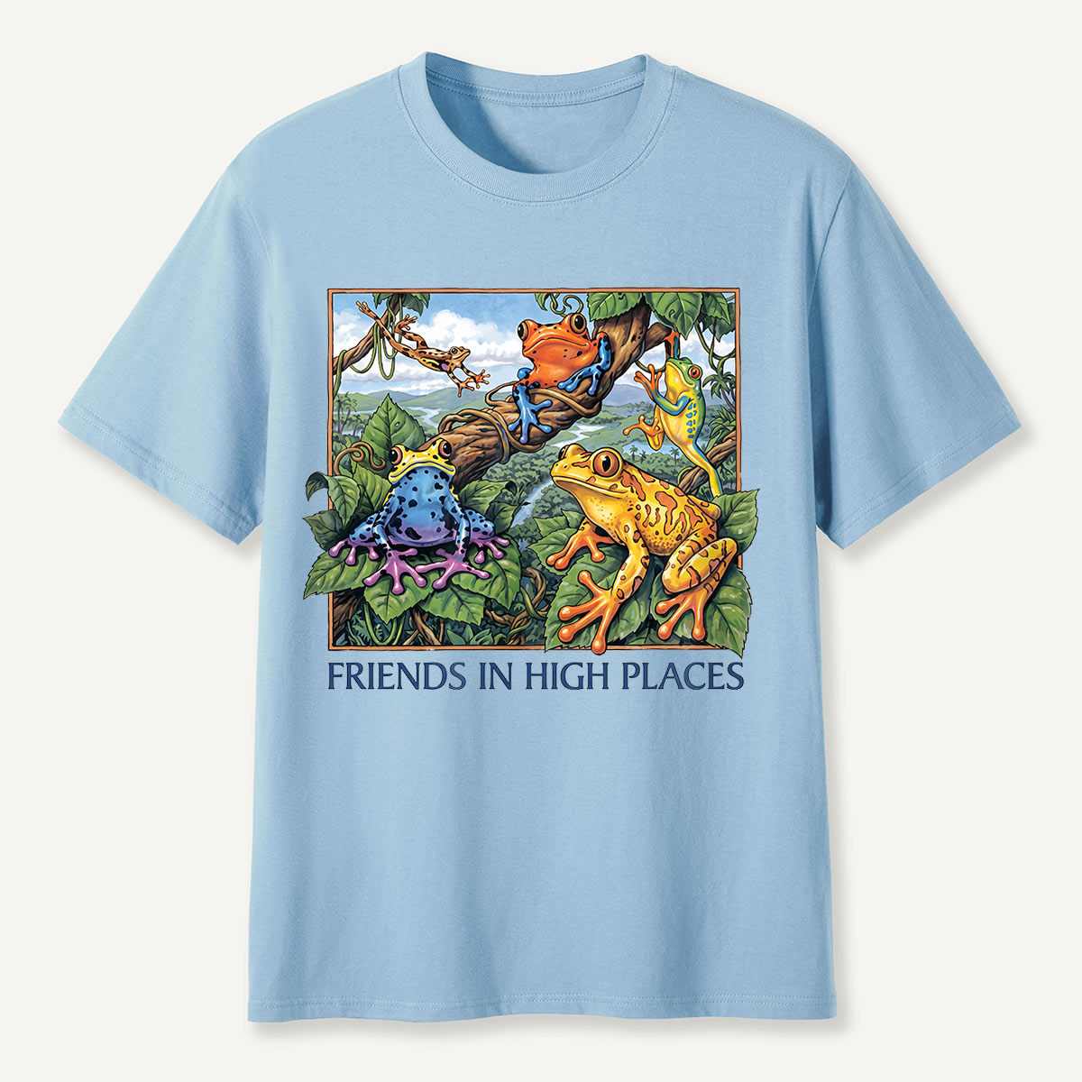 Friends in High Places Colorful Tree Frog T-Shirt
