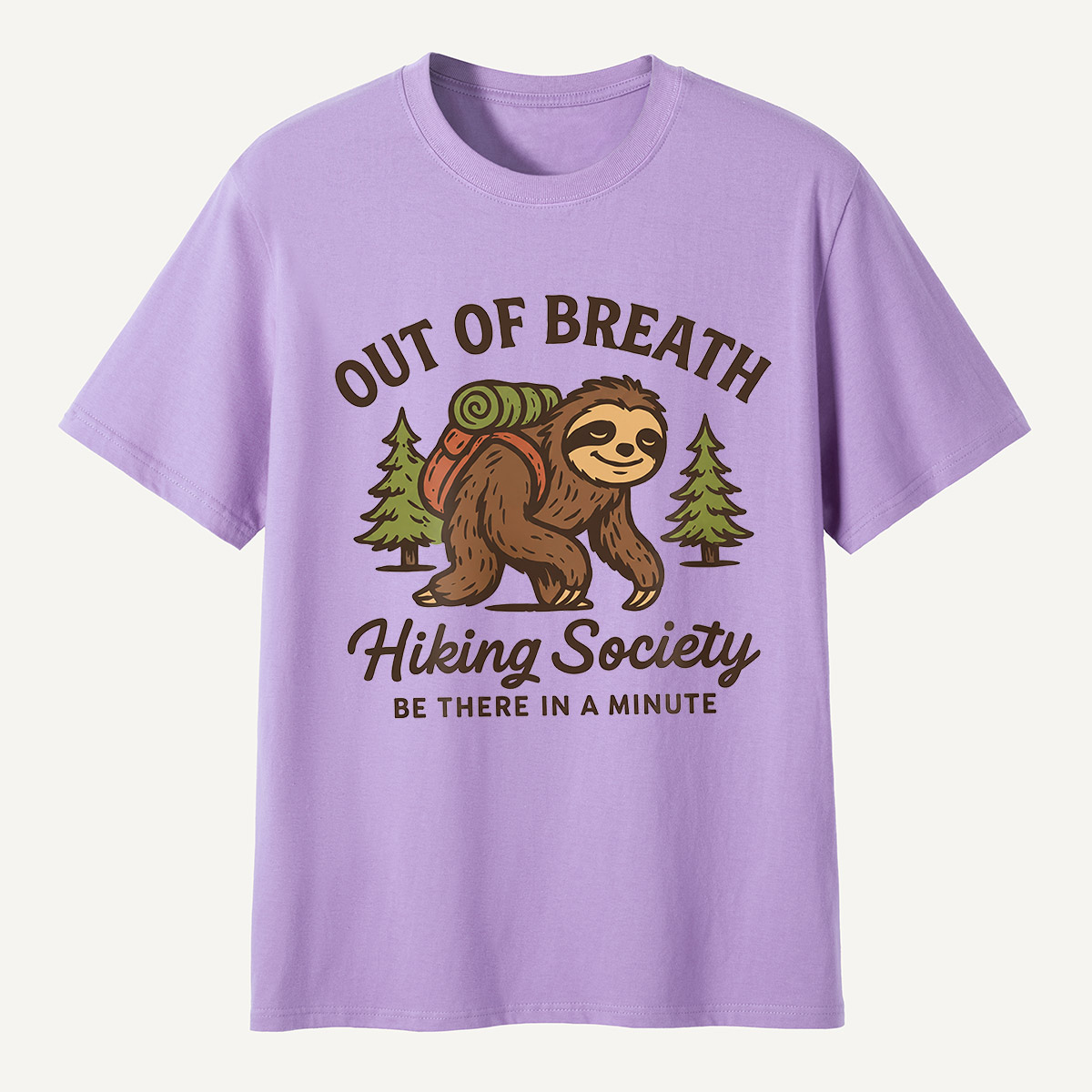 Out of Breath Hiking Society Sloth T-Shirt