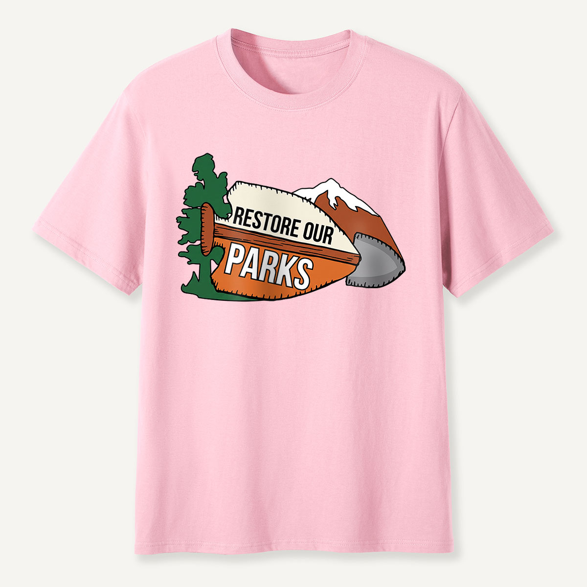 Restore Our Parks Football Badge T-Shirt