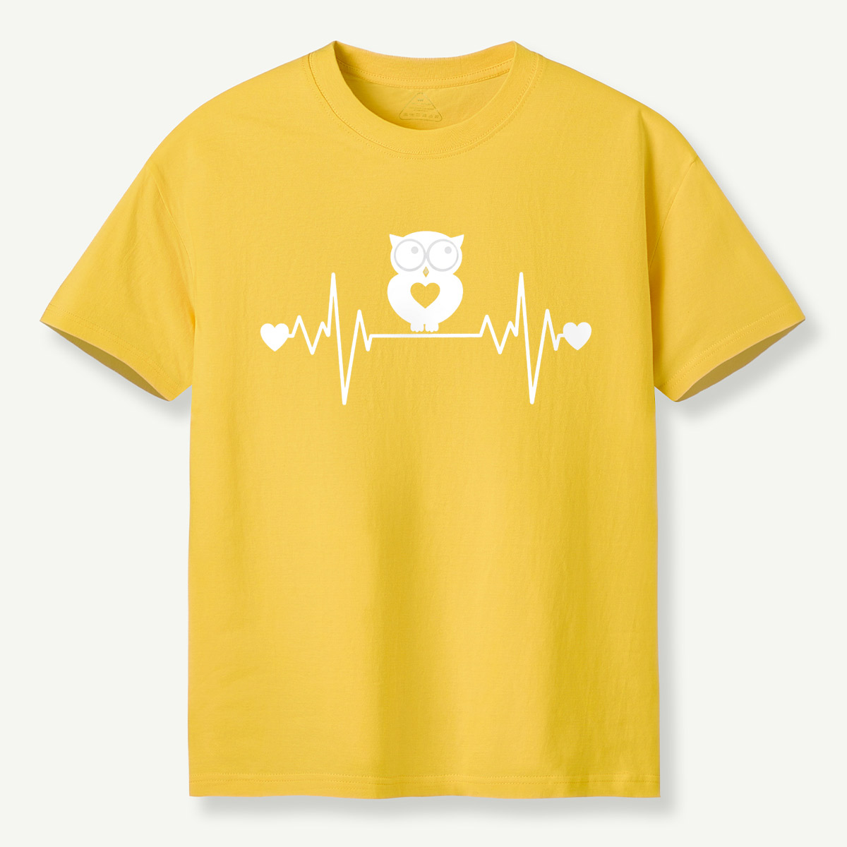 Heartbeat Owl Love Pink T-Shirt