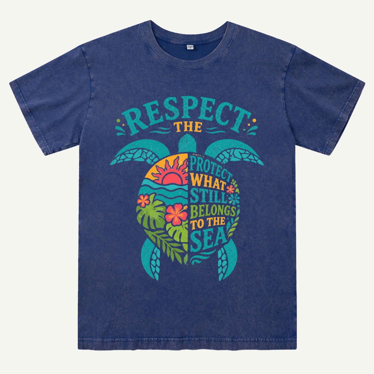 Ocean Conservation Sea Turtle Washed T-Shirt