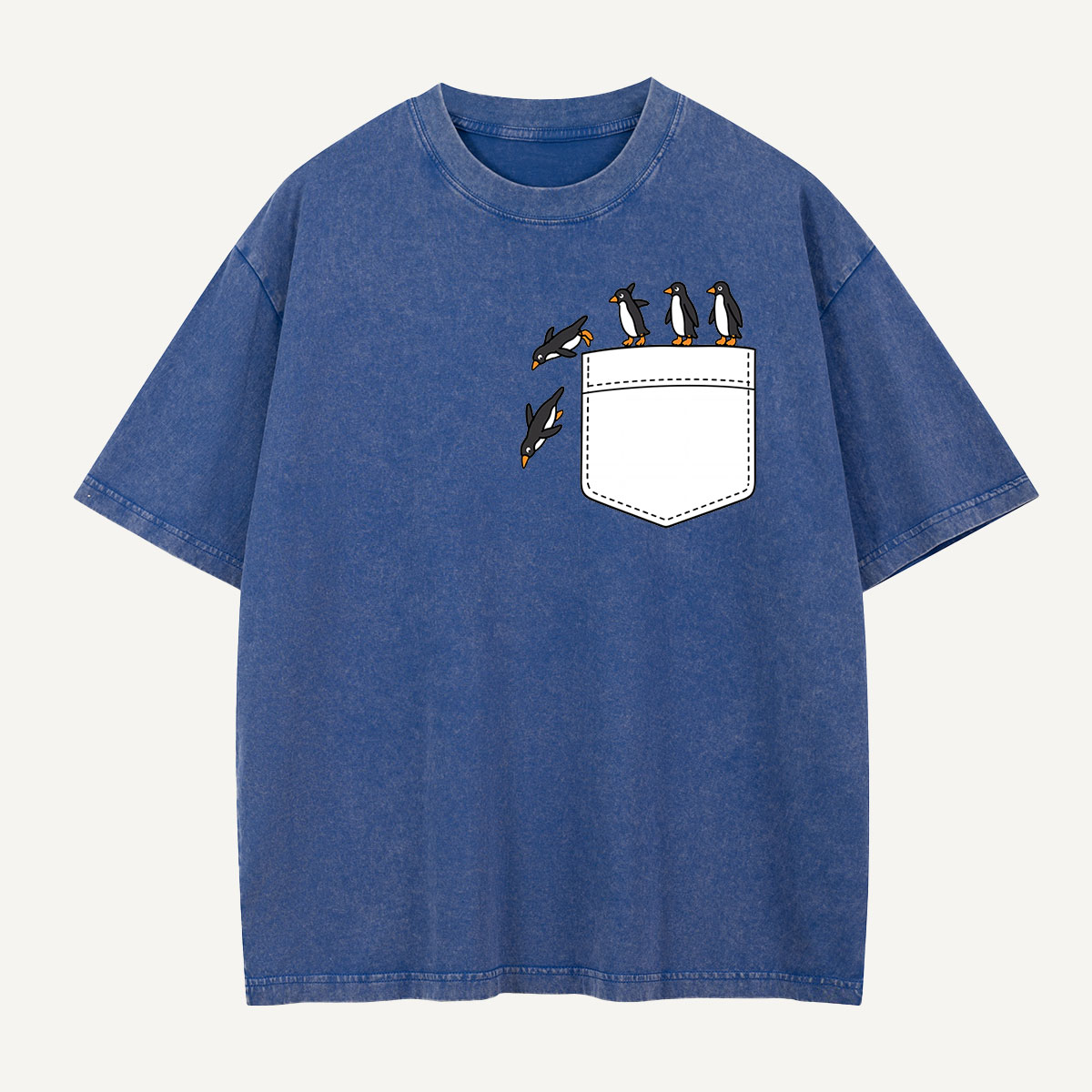 Seasonal Support Penguins Weather Lineup Washed T-Shirt
