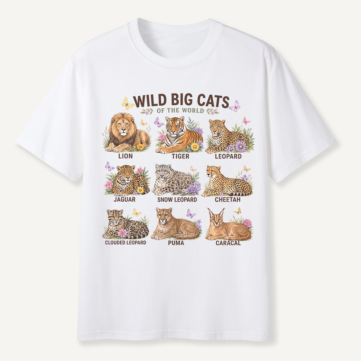 Wild Big Cats of the World T-Shirt