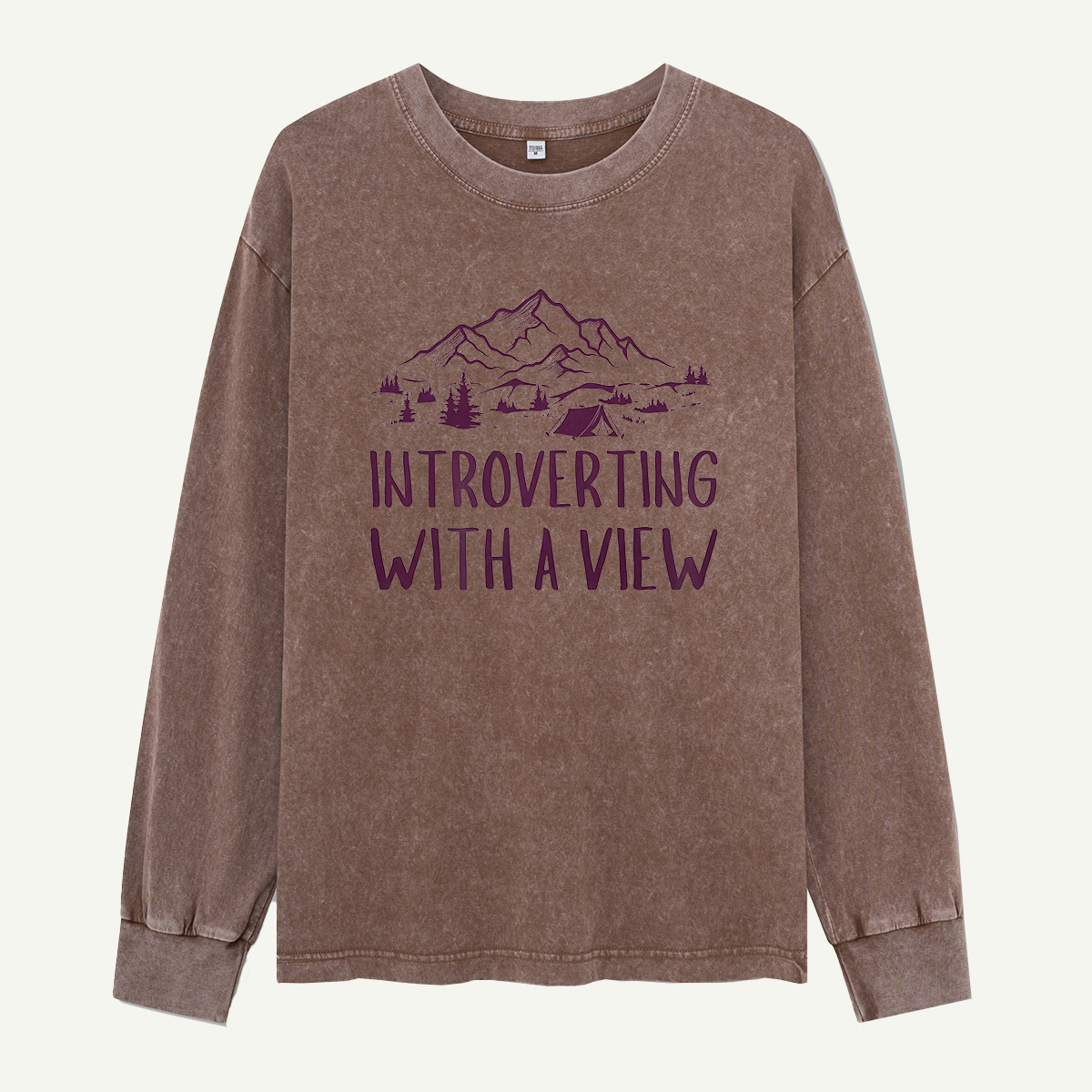 Introverting With a View Washed Long Sleeves