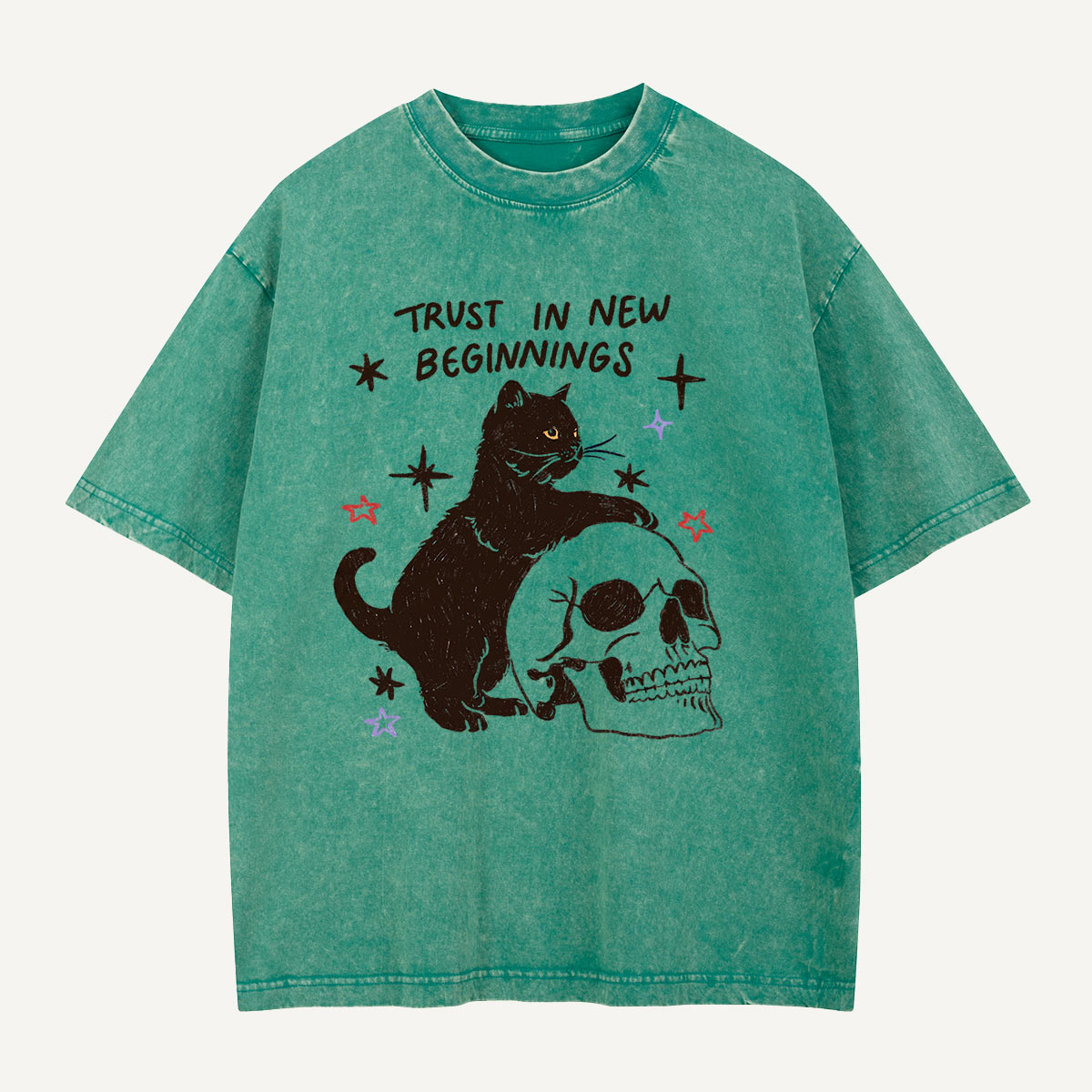 Trust in New Beginnings Washed T-Shirt