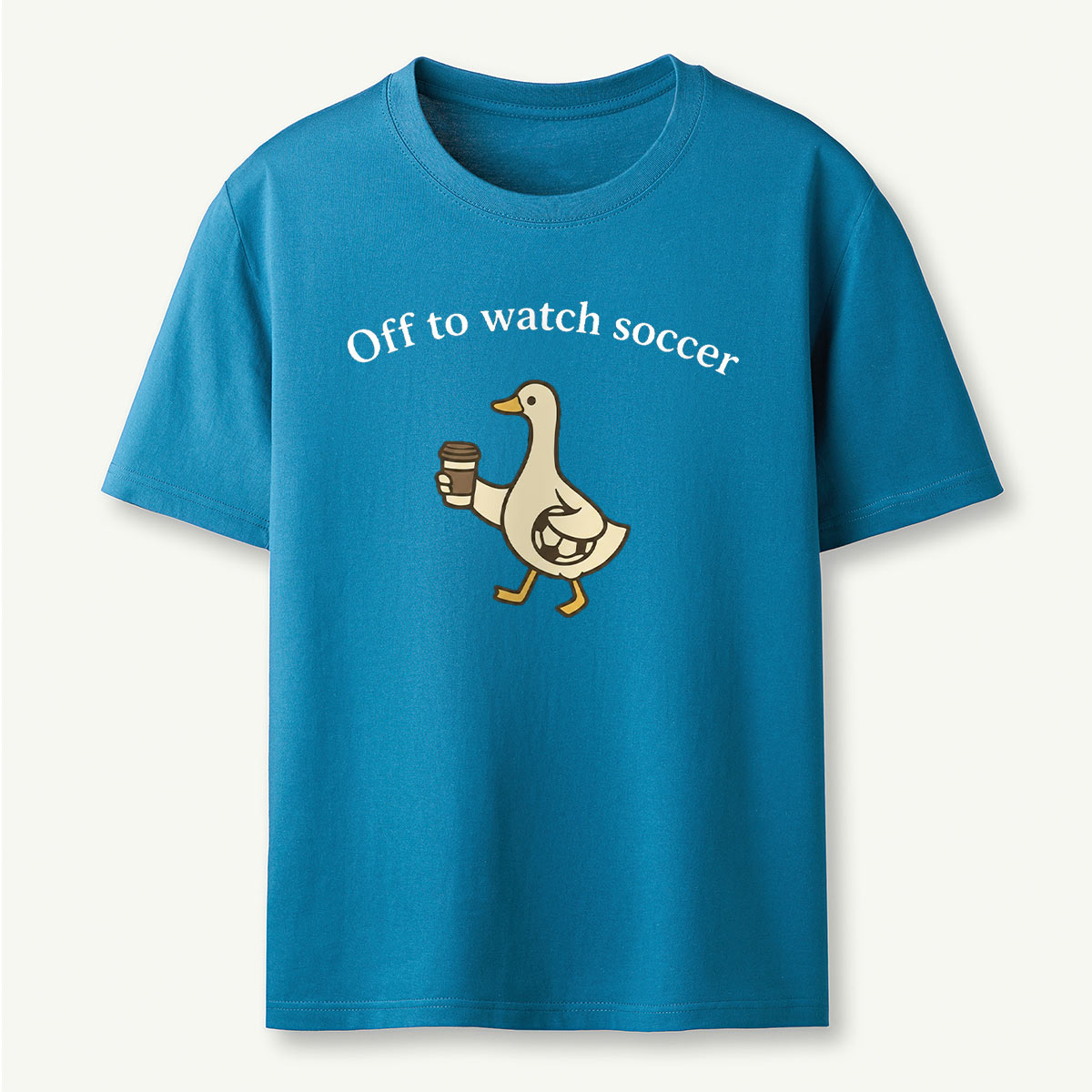 Funny Duck Soccer T‑Shirt