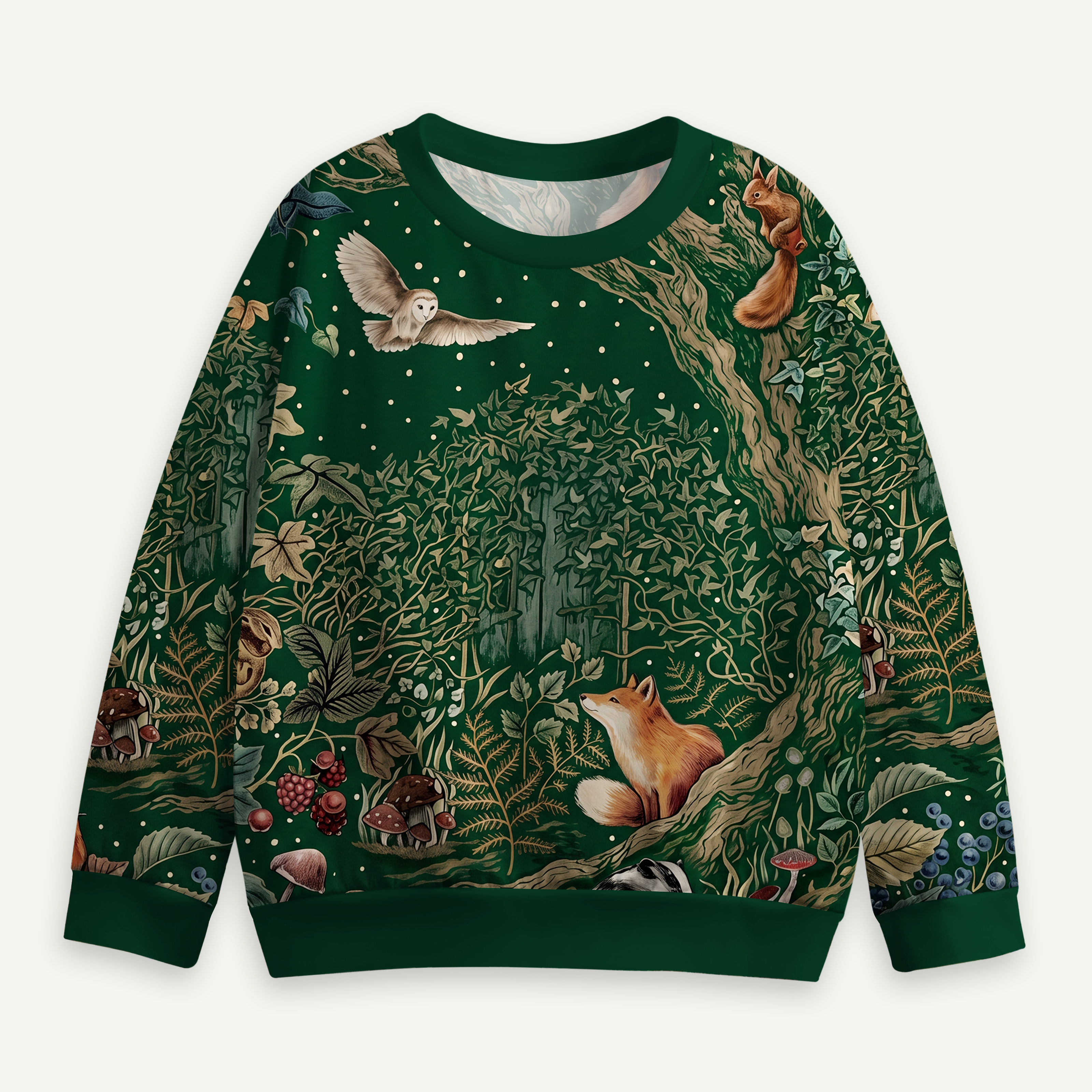 Woodland Tapestry Animal Kids Premium Eco Sweatshirts
