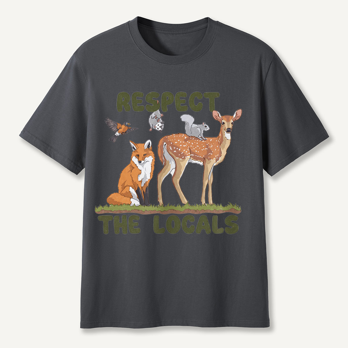 Respect the Locals Forest Animals T-Shirt