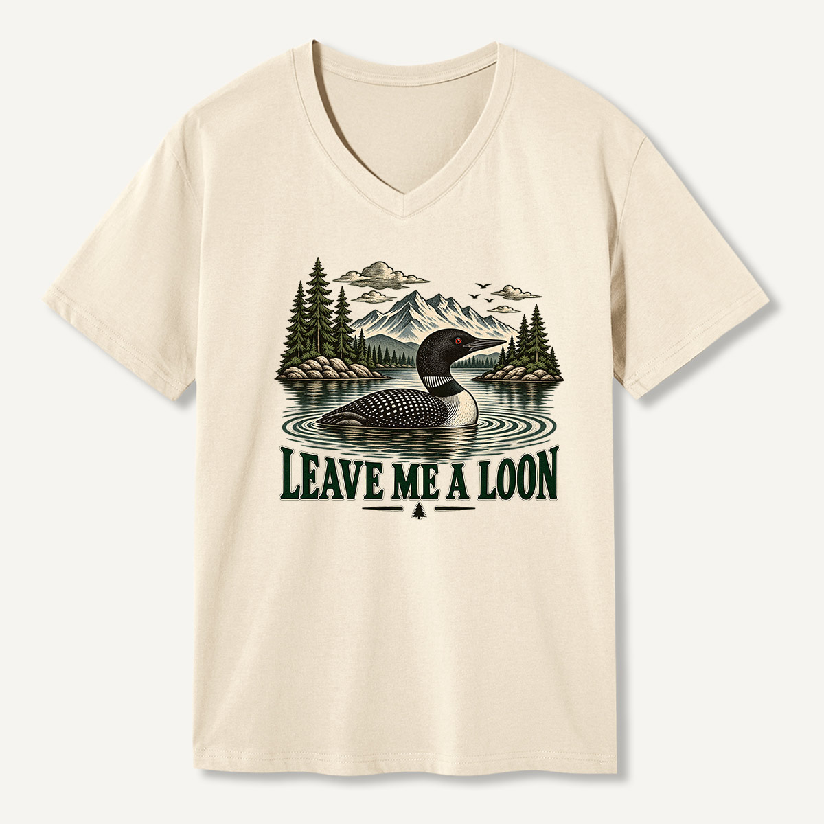 Leave Me A Duck Lakeside Nature V-neck T-Shirt