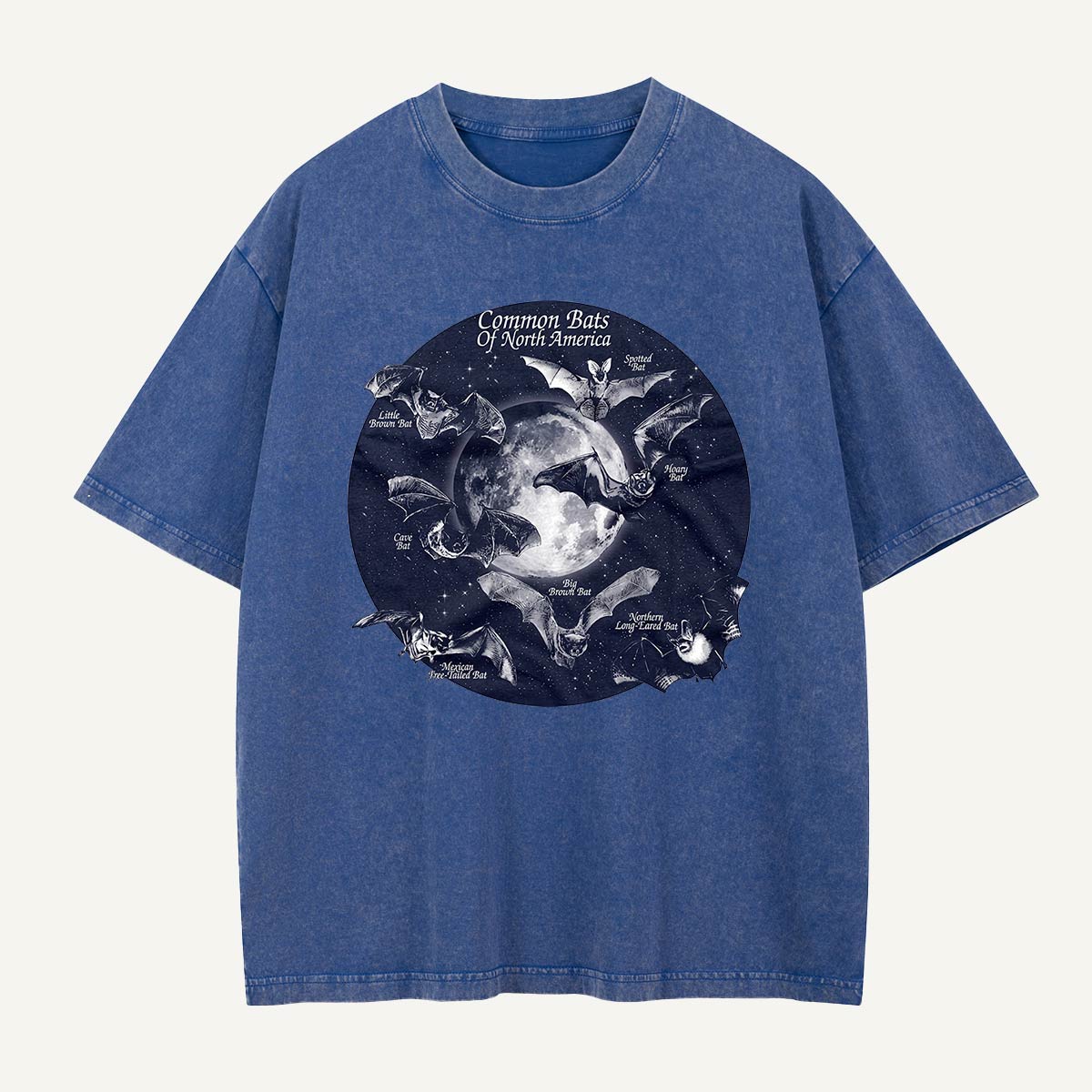 Bats of North America After Dark Washed T-Shirt