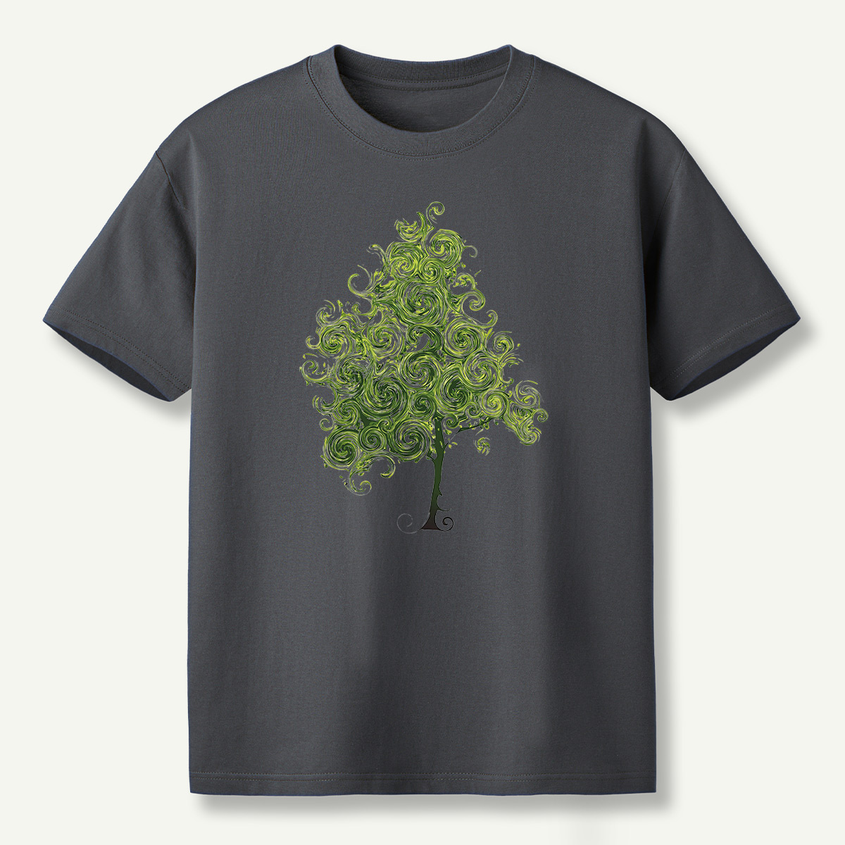 Whimsical Spiral Tree T-Shirt