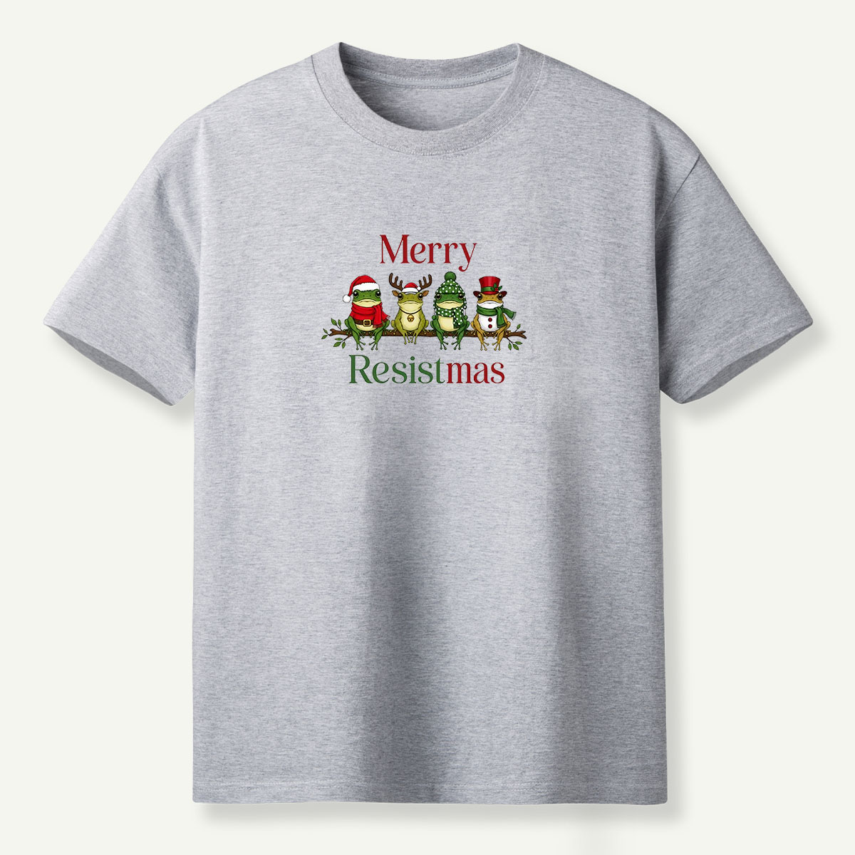 Merry Resistmas Christmas Frogs T-Shirt