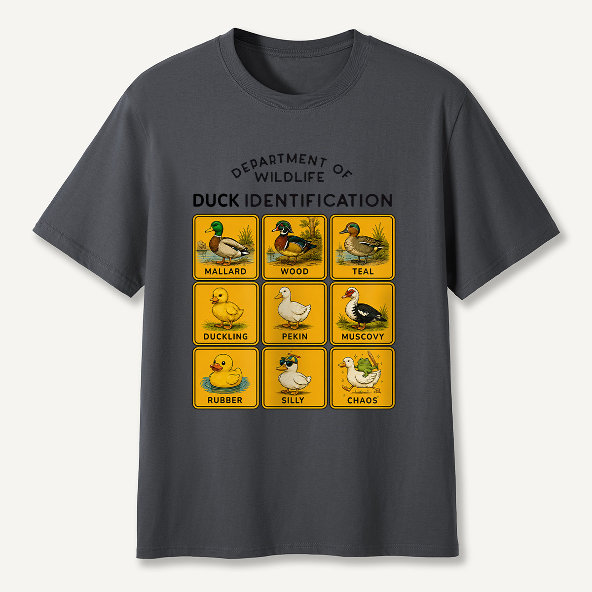 Department of Wildlife Duck Identification T-Shirt