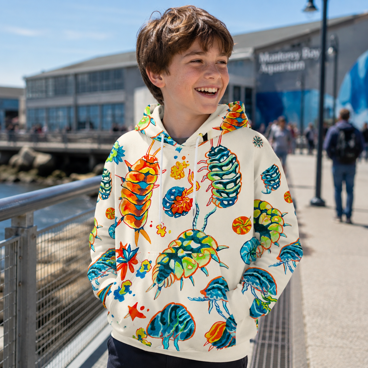 Colorful Insect Study Sketchbook Kids All-over Printed Hoodie