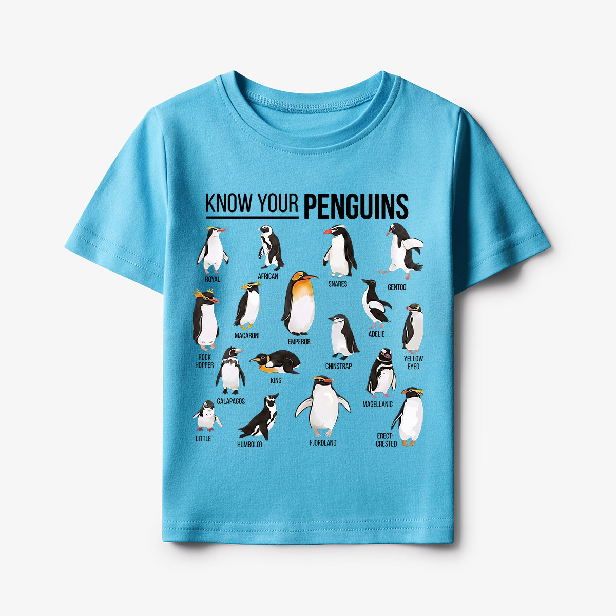 Know Your Penguins Kids T-Shirt