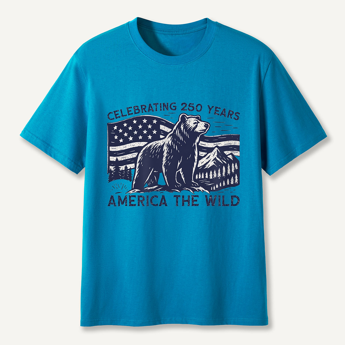 America the Wild 250 Years Bear T-Shirt