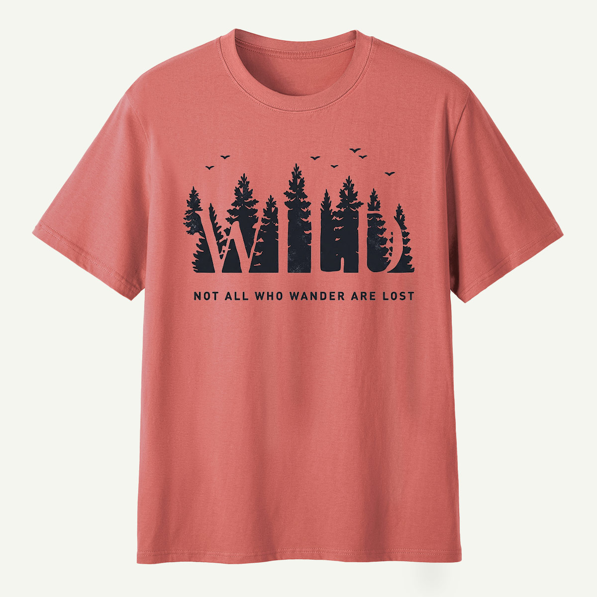 Not All Who Wander Are Lost Pine Forest T-Shirt