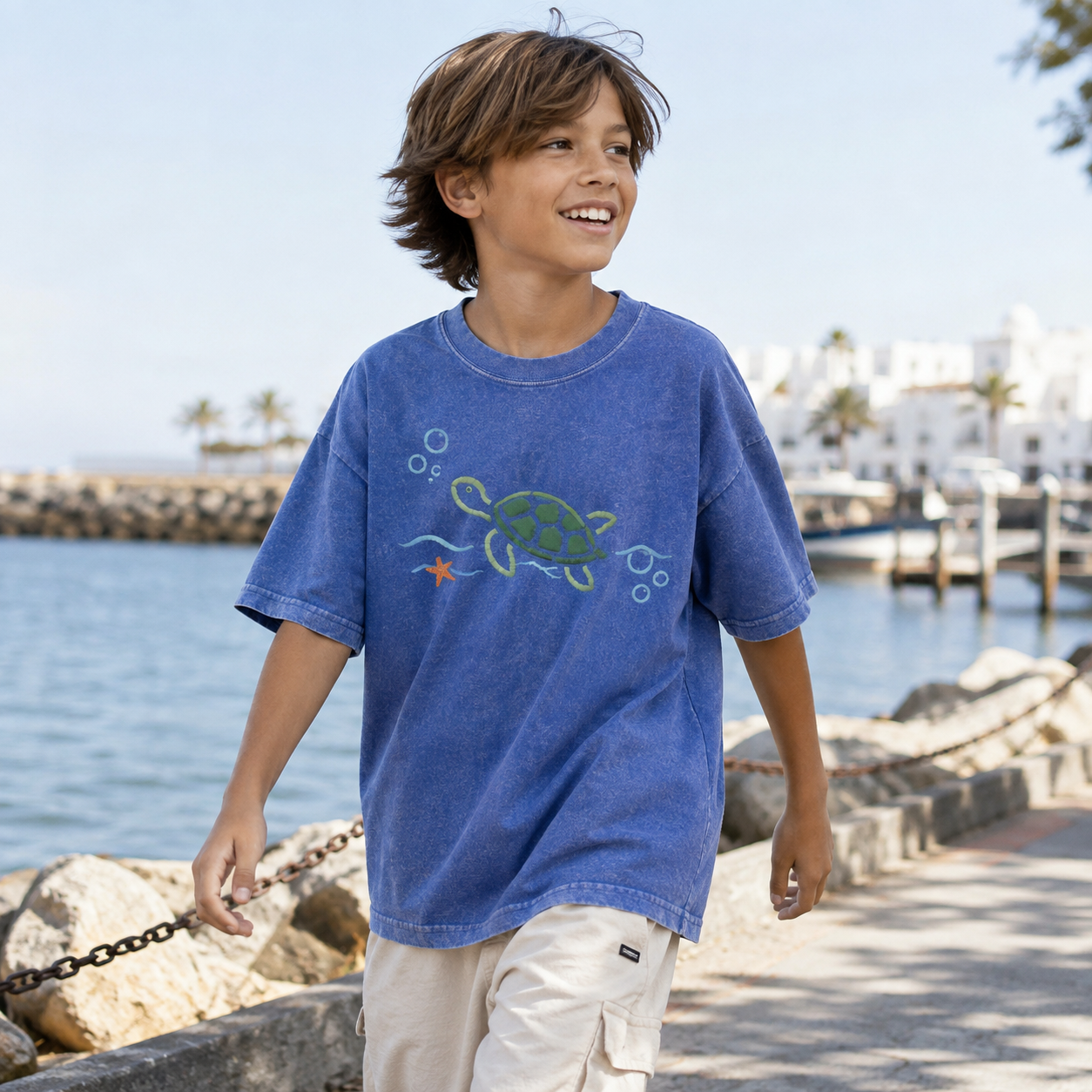 MDWTMMNA26081408 Kids Washed T-Shirt