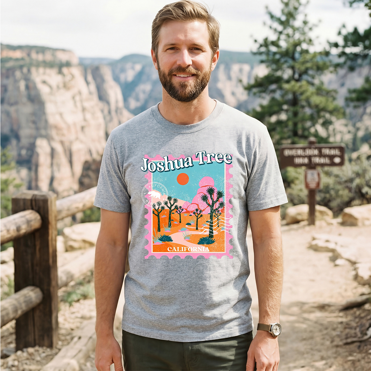 Joshua Tree Stamp National Park T-Shirt