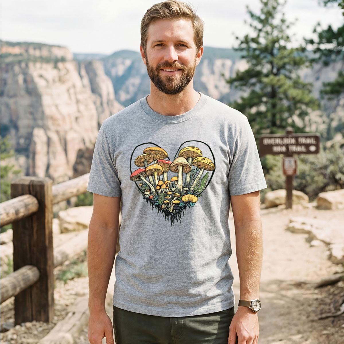 Mushroom Heart T-Shirt