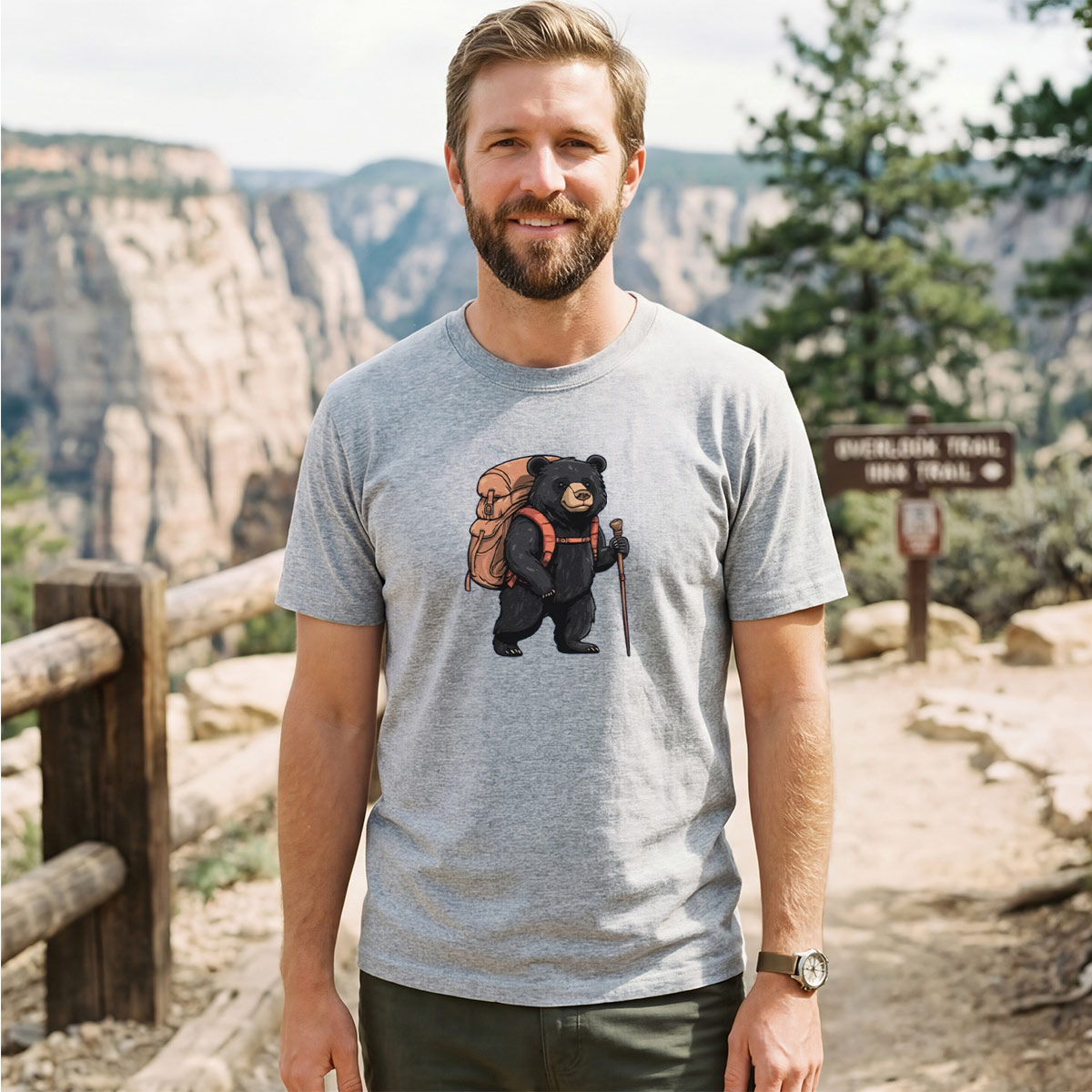 Black Bear Backpacker T-Shirt