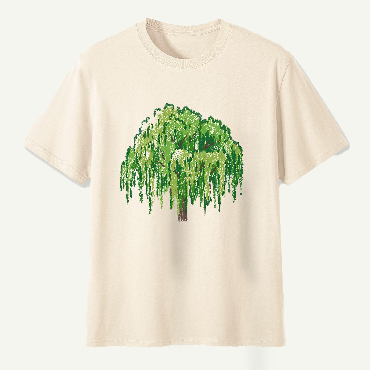 Weeping Willow Tree Watercolor T-Shirt