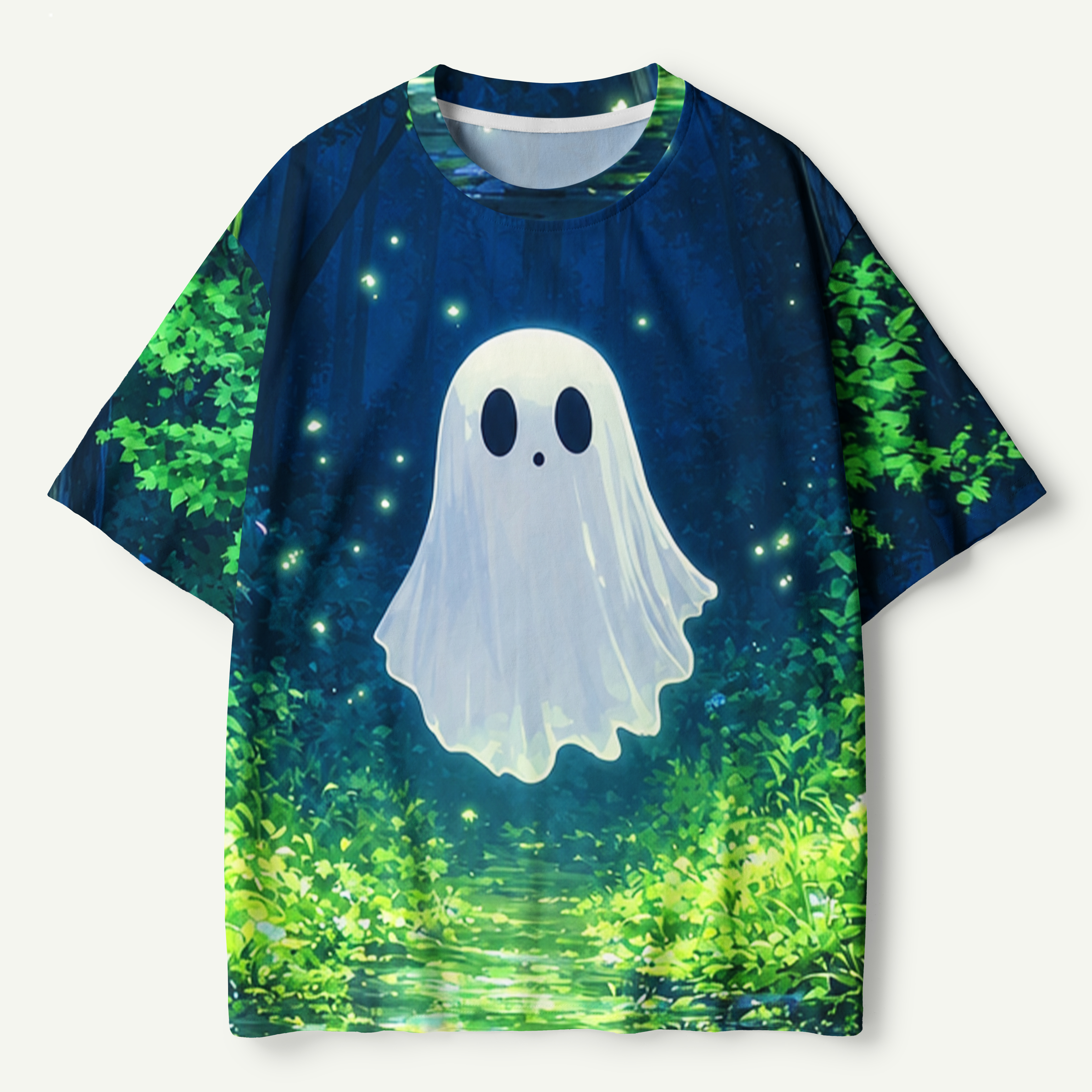 Lonely Ghost In The Enchanted Forest Premium Pure Cotton Tee
