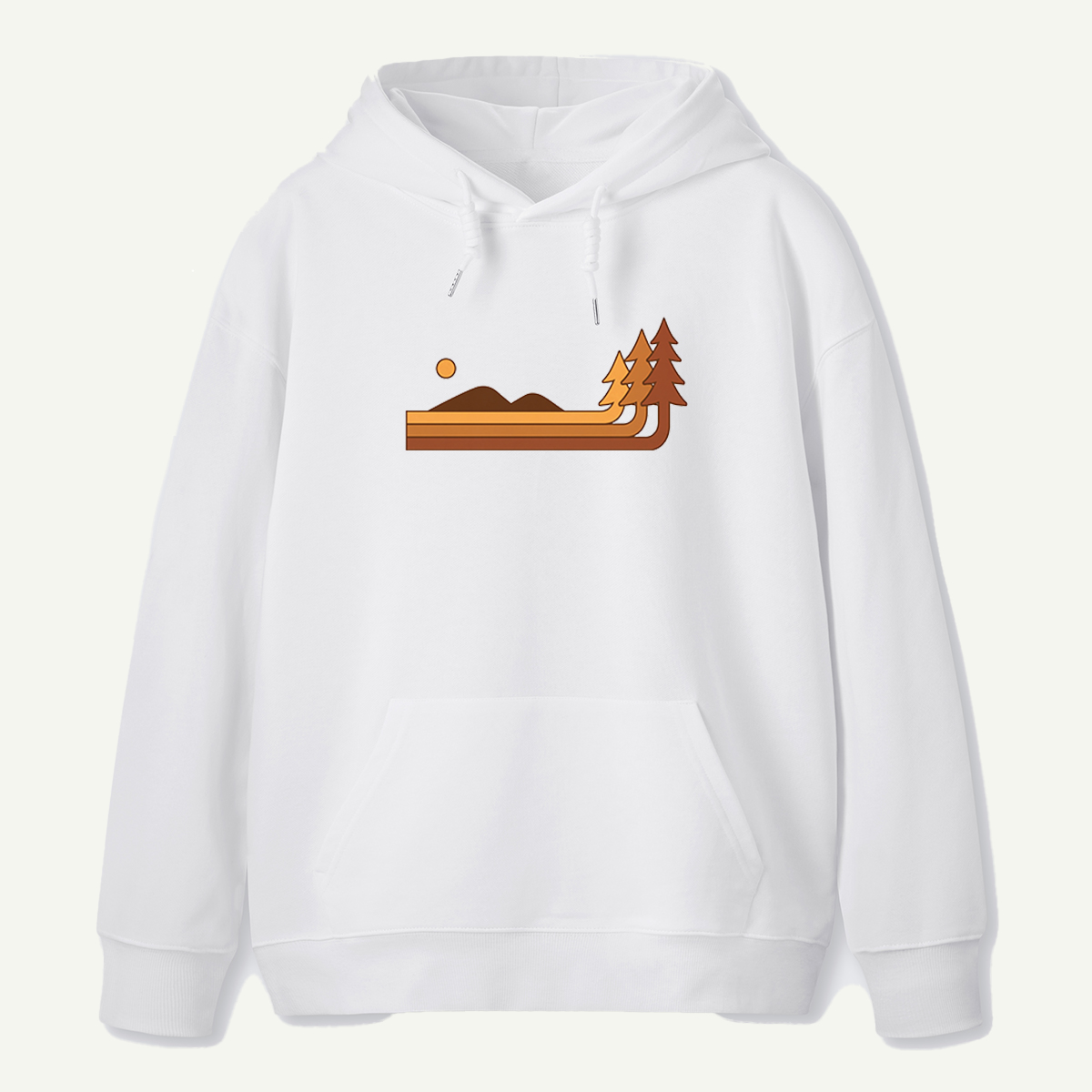 Sun Over Hills And Pines Hoodie