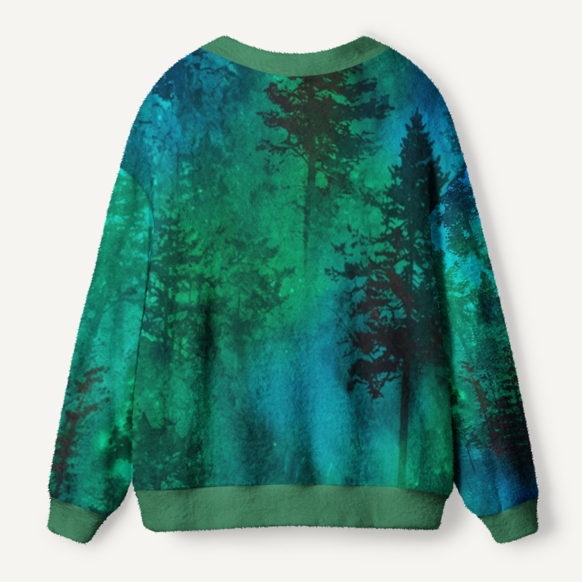 Nature Glowing Forest Tree Eco All-Over Print Ugly Cardigan Sweaters