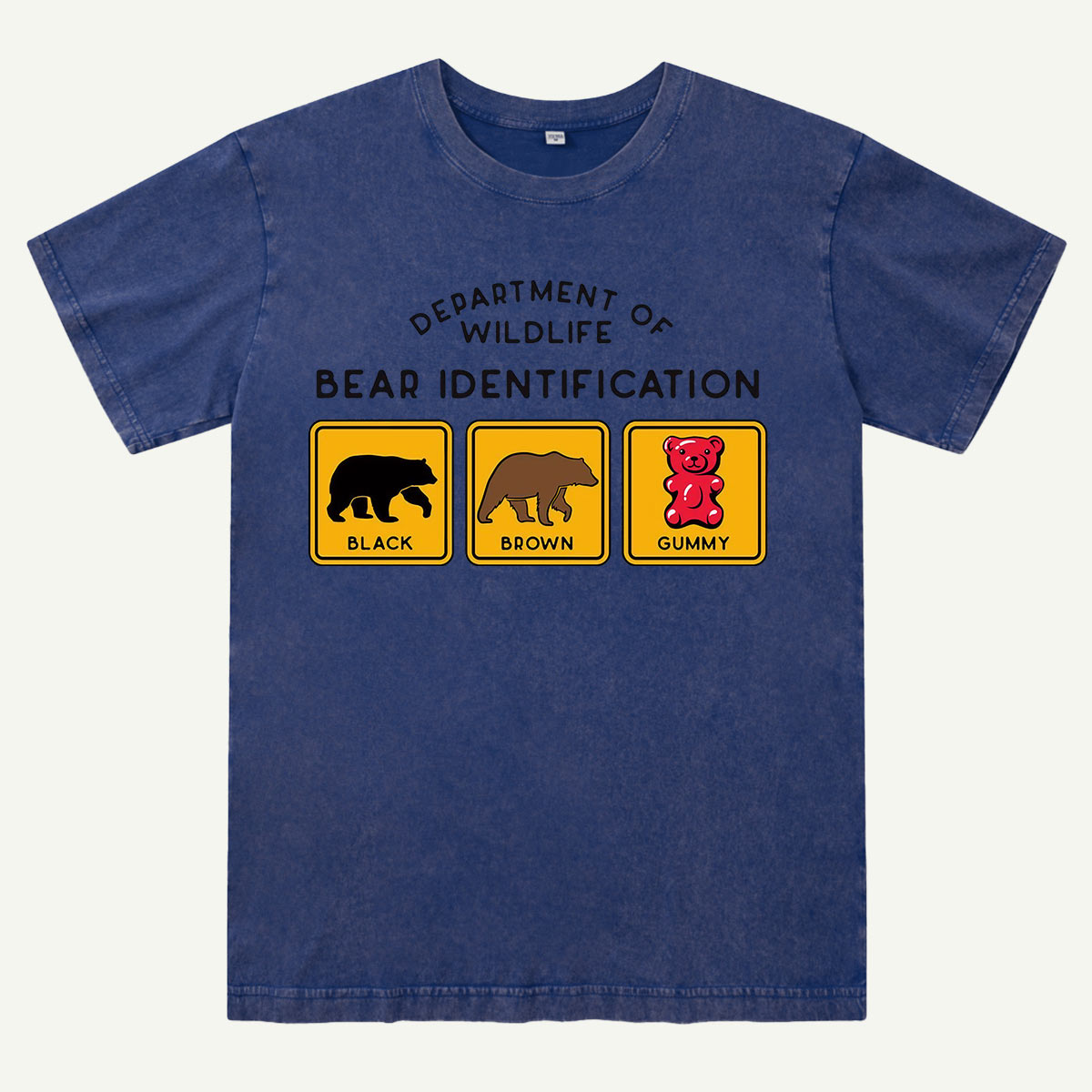 Bear Tee Cotton Classic Washed T-Shirt