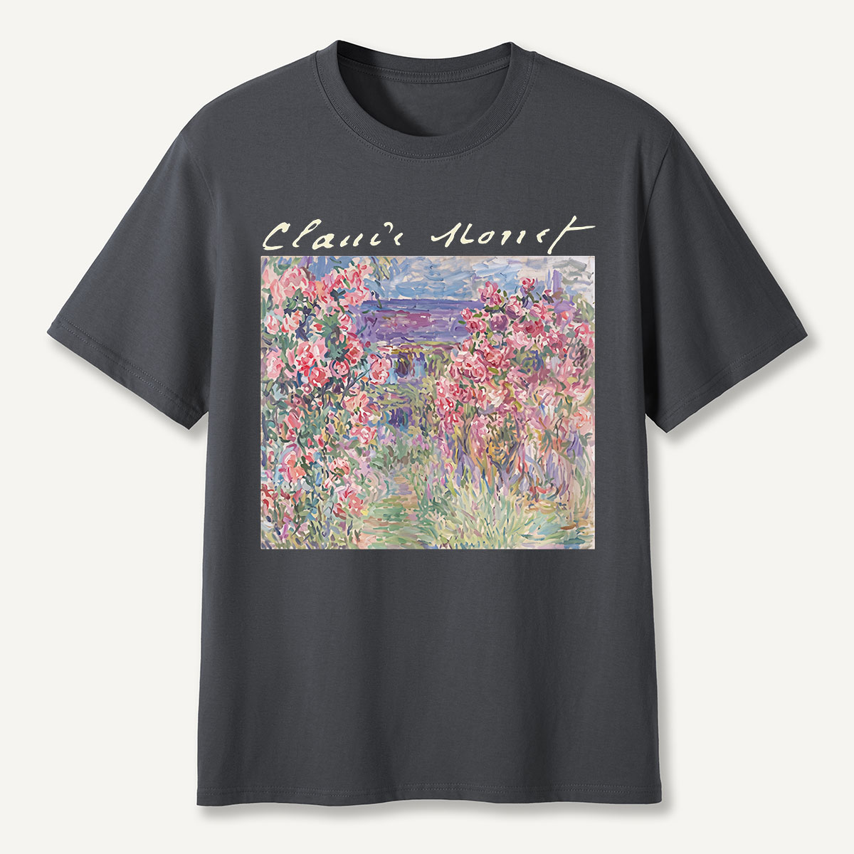 Starry Night Sunset Cat Seaside T-Shirt