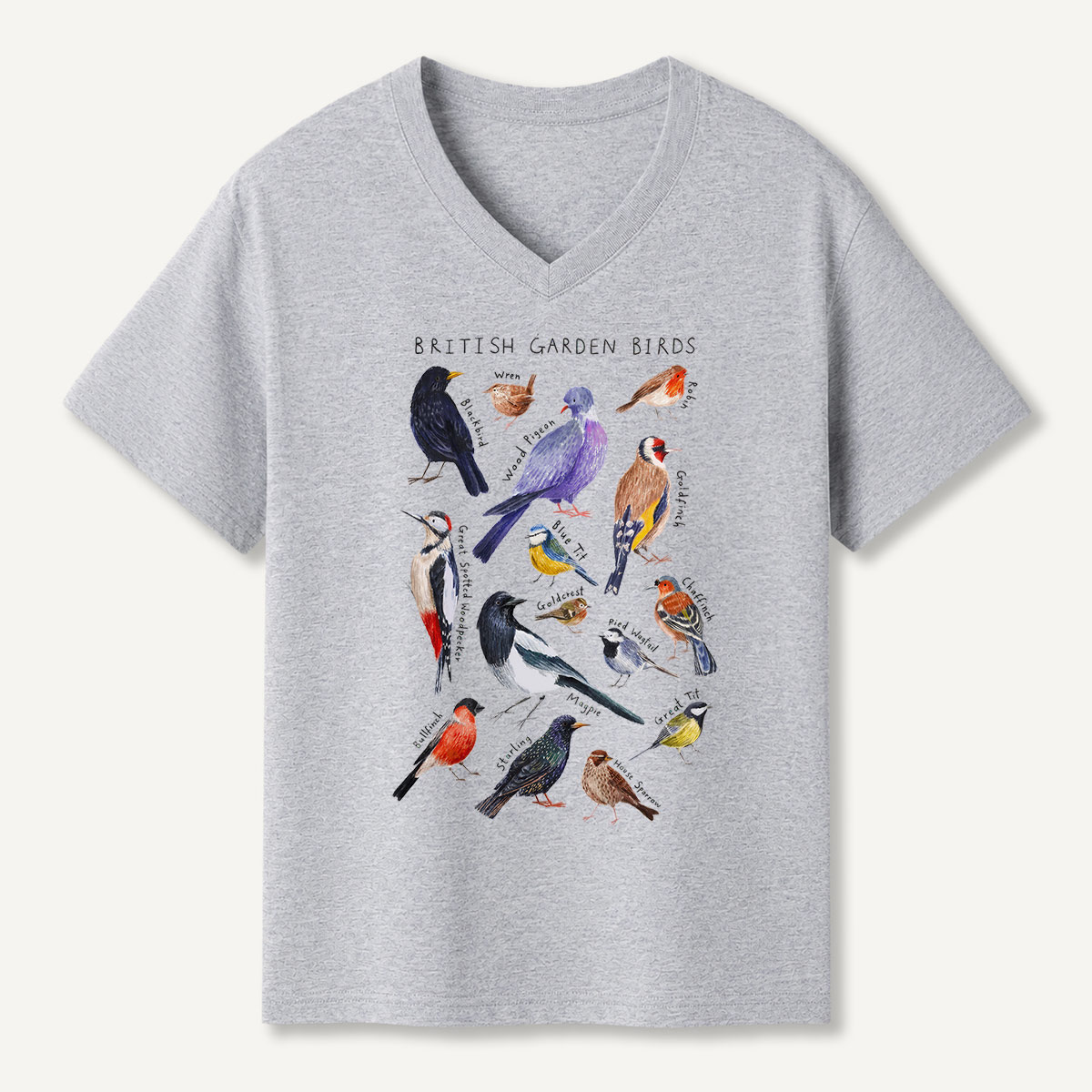 Botanical Garden Birds Wildlife Birdwatching V-neck T-Shirt