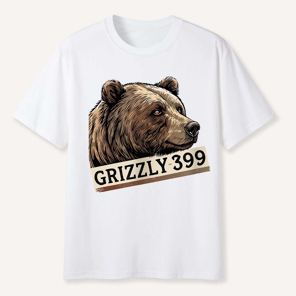 Grizzly 399 Portrait Lavender T-Shirt