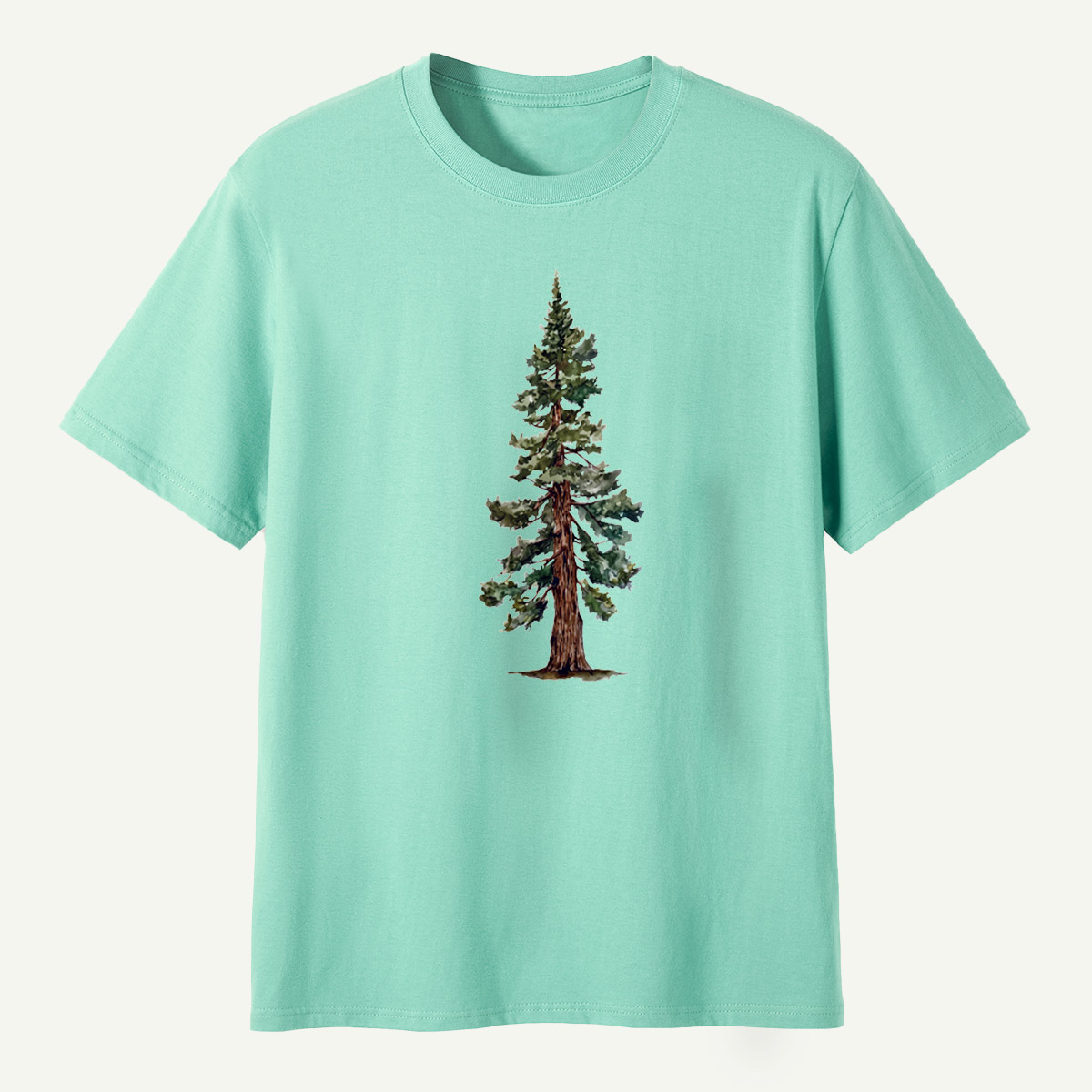 Watercolor Evergreen Pine Tree T-Shirt
