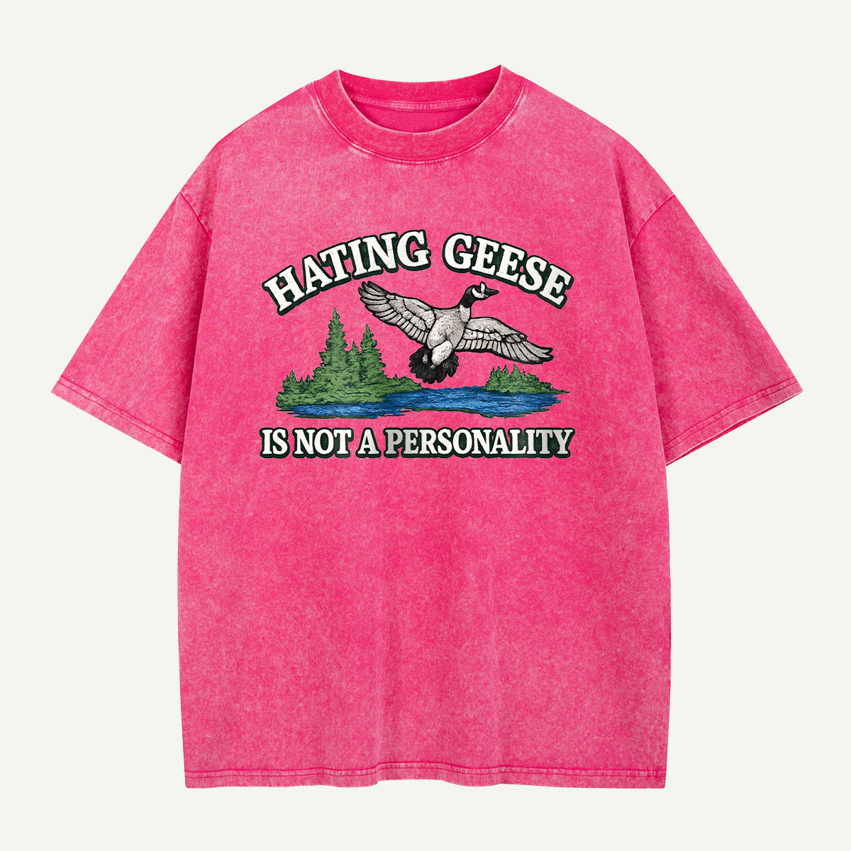 Hating Geese Washed T-Shirt