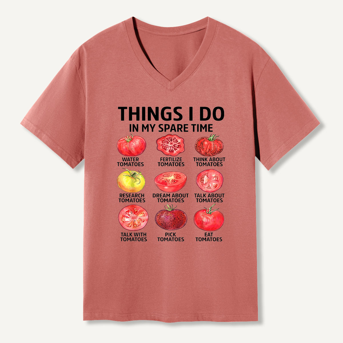 Things I Do In My Spare Time Science Chart V-neck T-Shirt