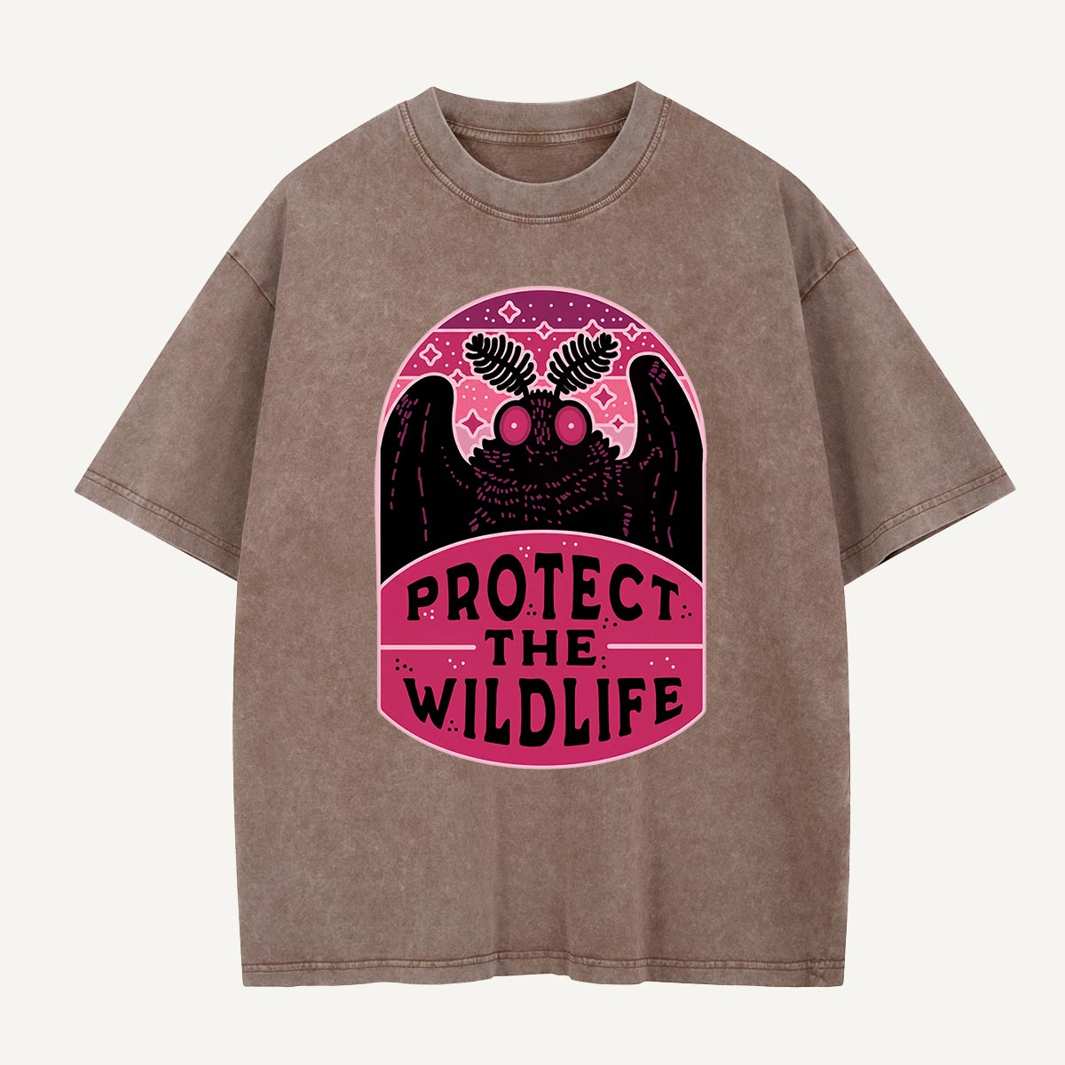 Protect the Wildlife Mothman Washed T-Shirt