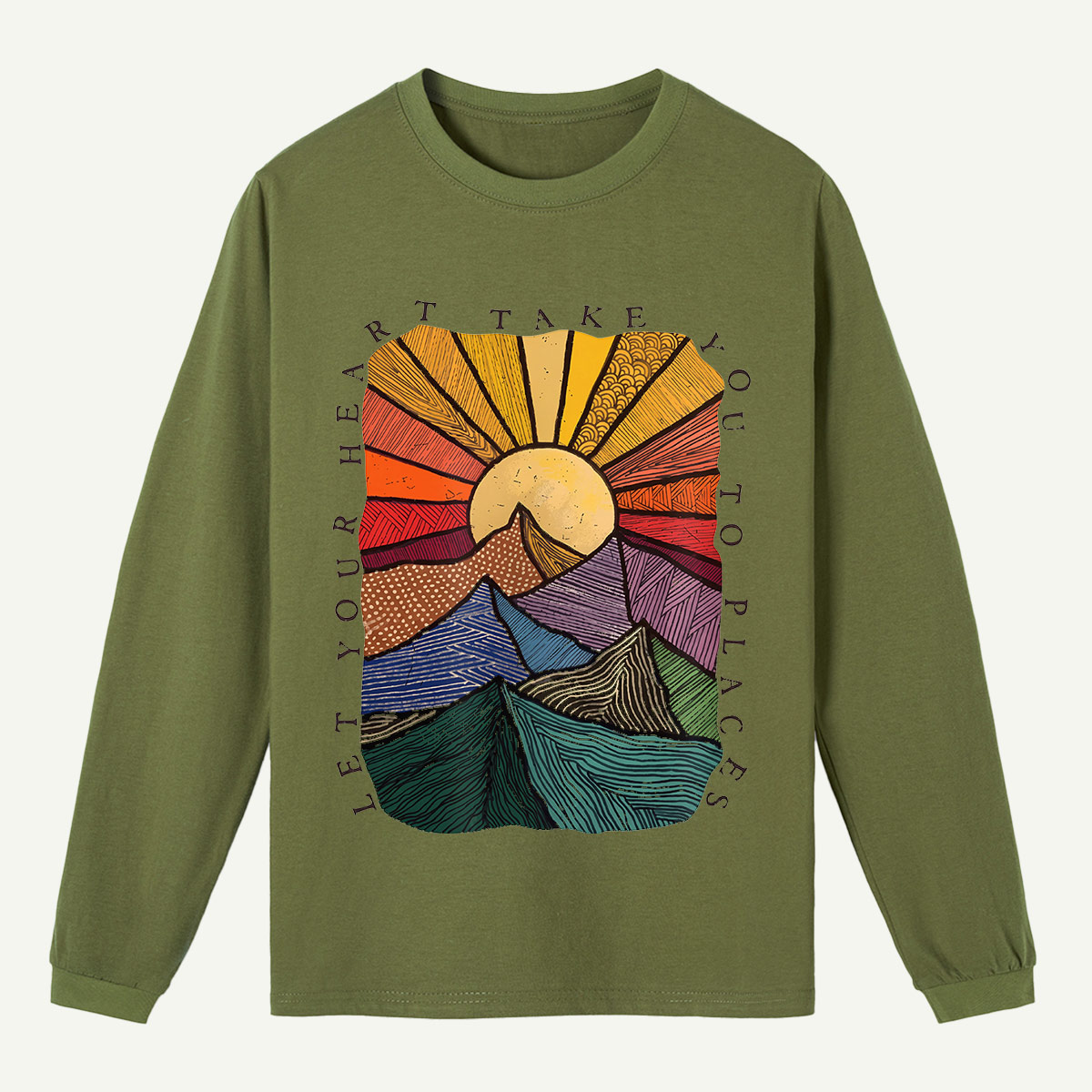 Sunrise Range Graphic Long Sleeve T-Shirt
