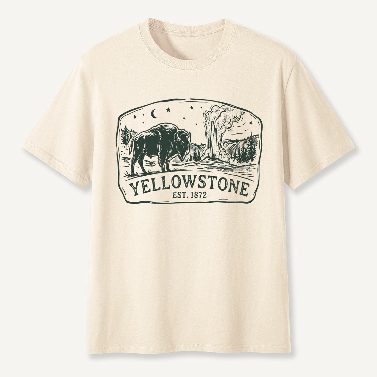 Yellowstone Est. 1872 Bison Geyser T-Shirt