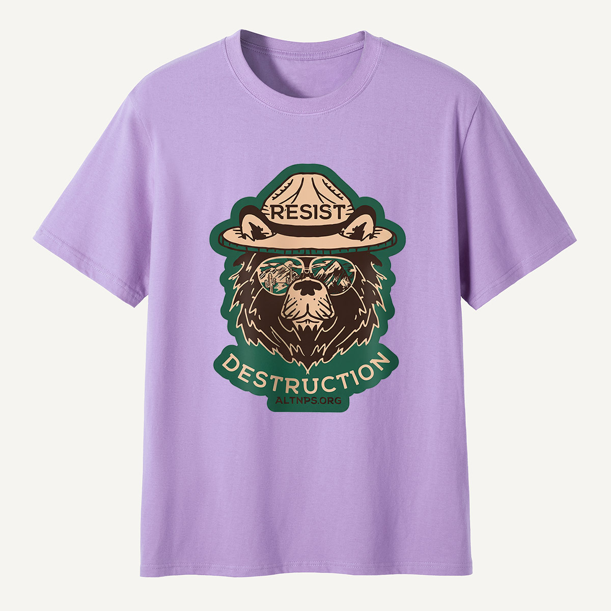 Resist Destruction Ranger Bear Activist T-Shirt